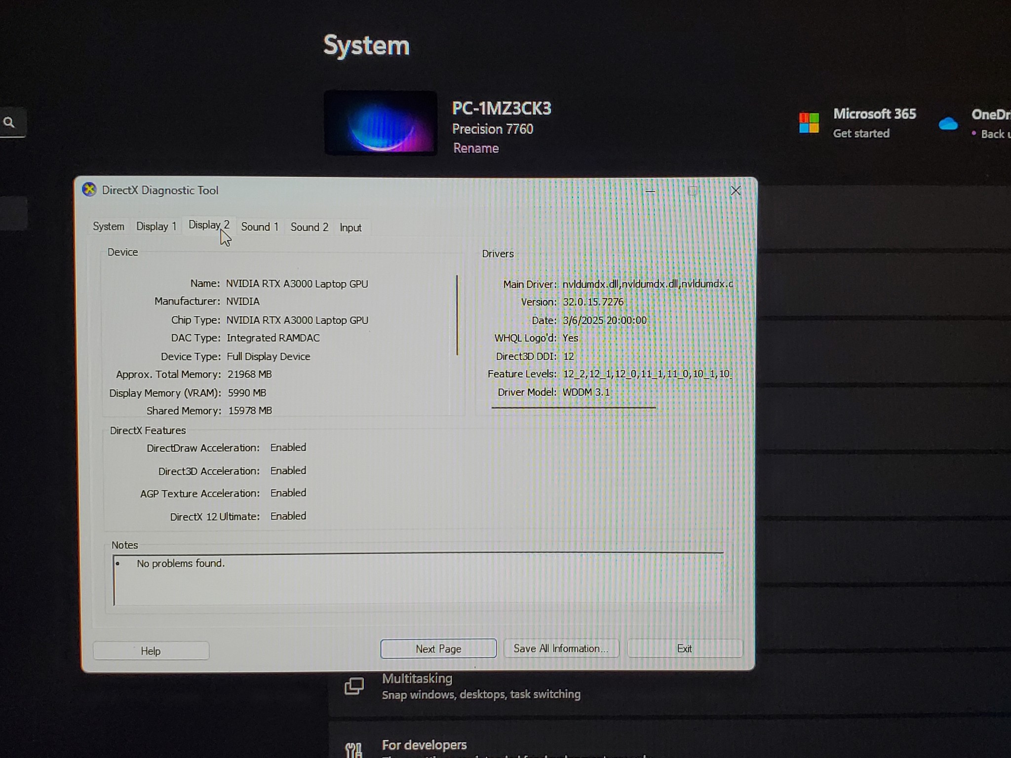 17inch Dell Precision 7760 Laptop Intel i7-11850H 32GB 1TB SSD NVIDIA RTX A3000