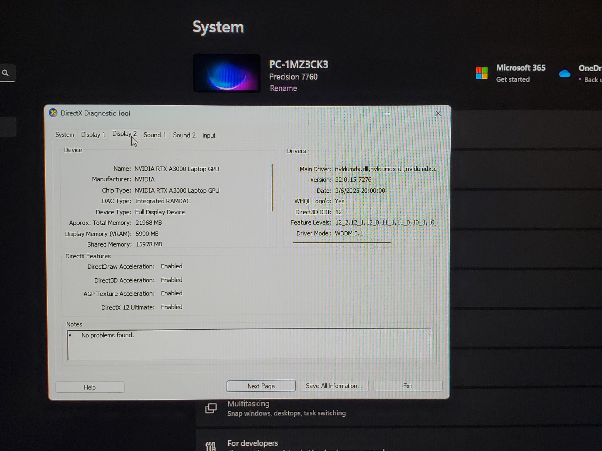 17inch Dell Precision 7760 Laptop Intel i7-11850H 32GB 1TB SSD NVIDIA RTX A3000