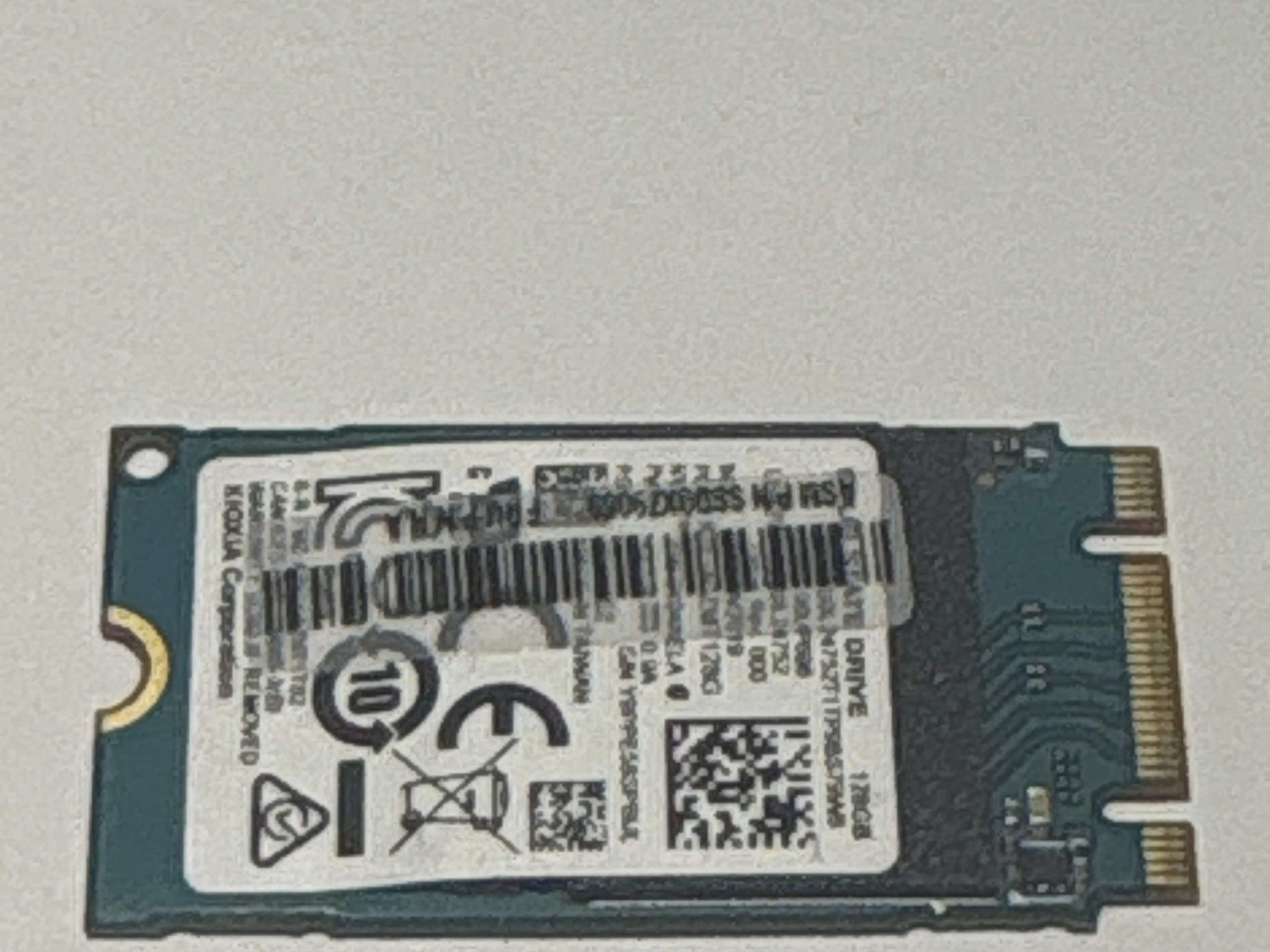 Toshiba 128GB NVMe SSD Tested Working 89% Health M.2