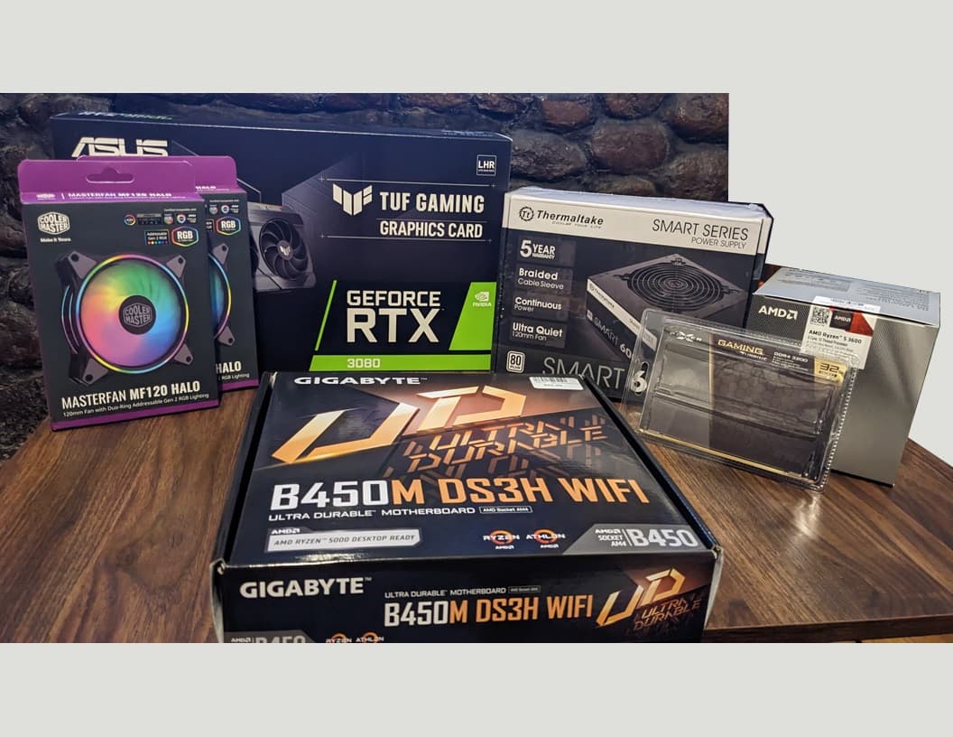 R5 3600, RTX 3080, 32GB 3200mhz, 2TB NVMe, Custom mATX