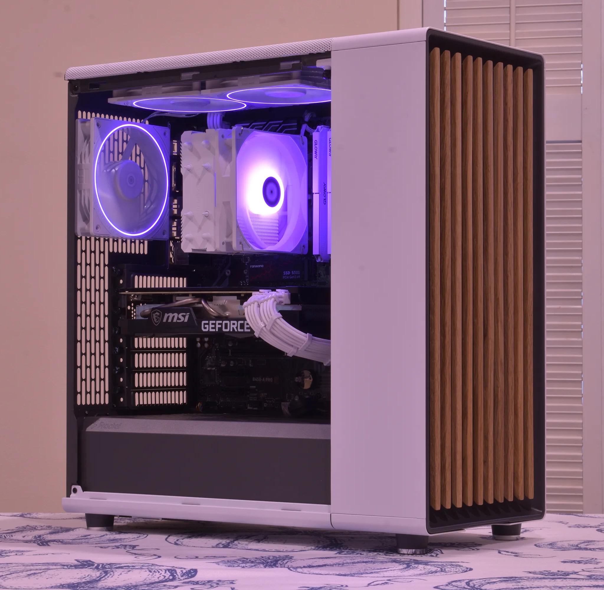 🌲Fractal North🌲 Ryzen 5 5600 | RTX 3070 8GB | 32GB Ram DDR4 | 1TB nVME SSD | Win11 Pro+Wifi+RGB
