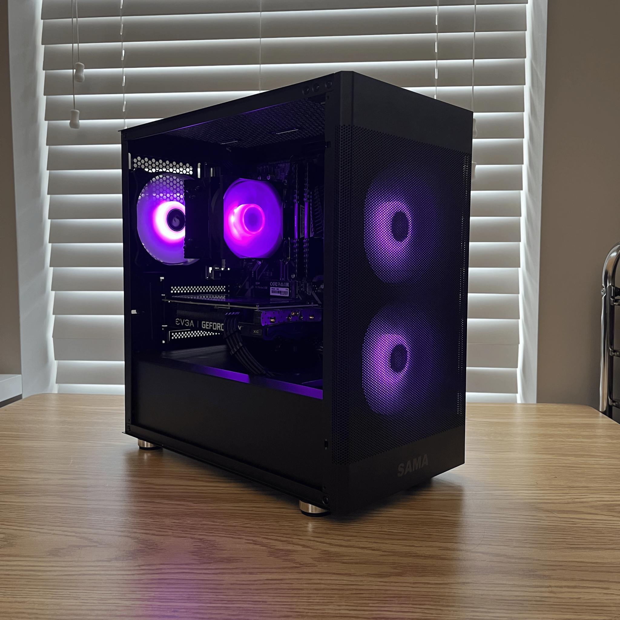 🔥⚫Black RGB Gaming PC | Ryzen 5 3600 | RTX 3060Ti | 32GB DDR4 | WiFi & BT ⚫🔥