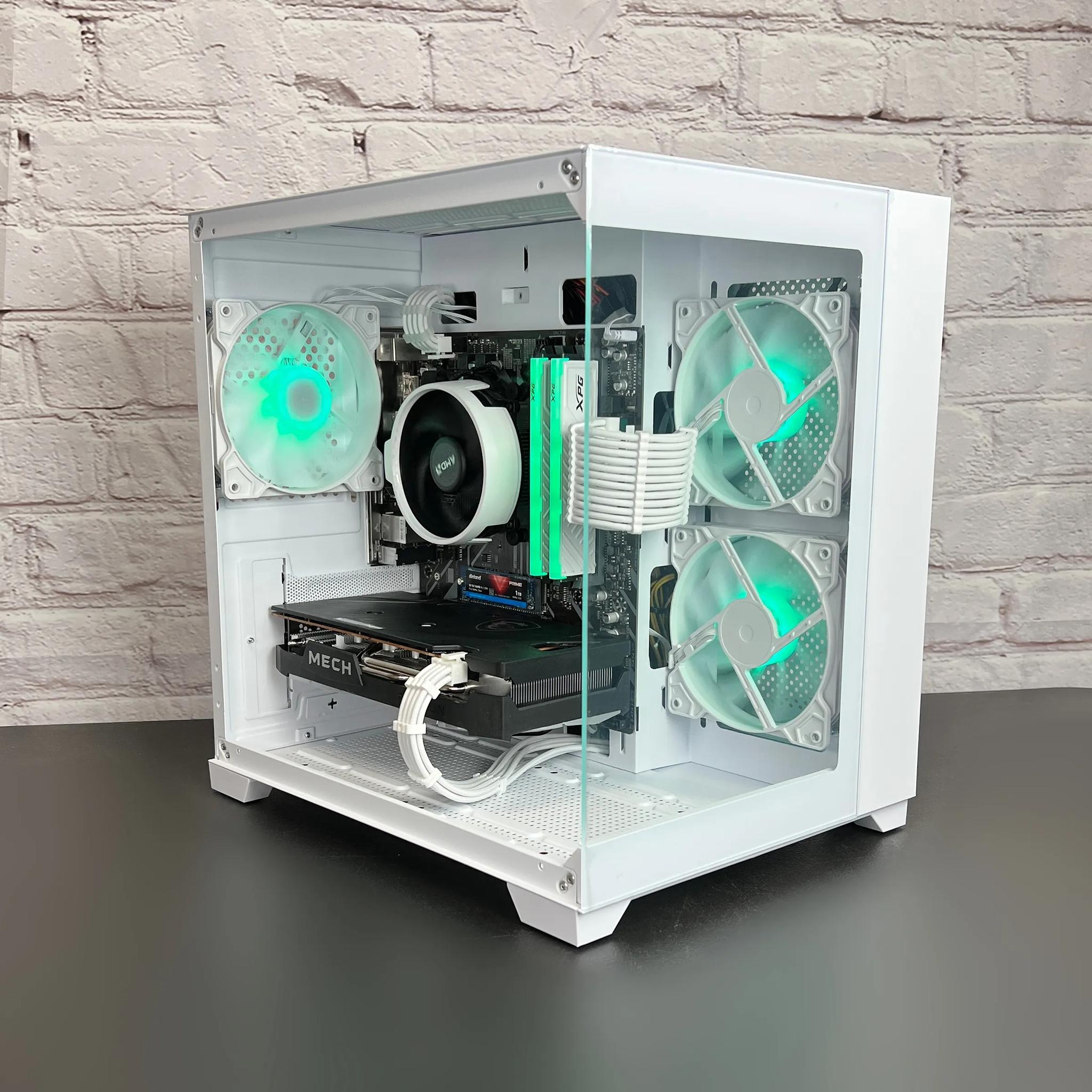 Ryzen 5 3600 RX 6600 16GB RAM 1TB M.2 Wifi 5 Bluetooth Window 10 Gaming PC