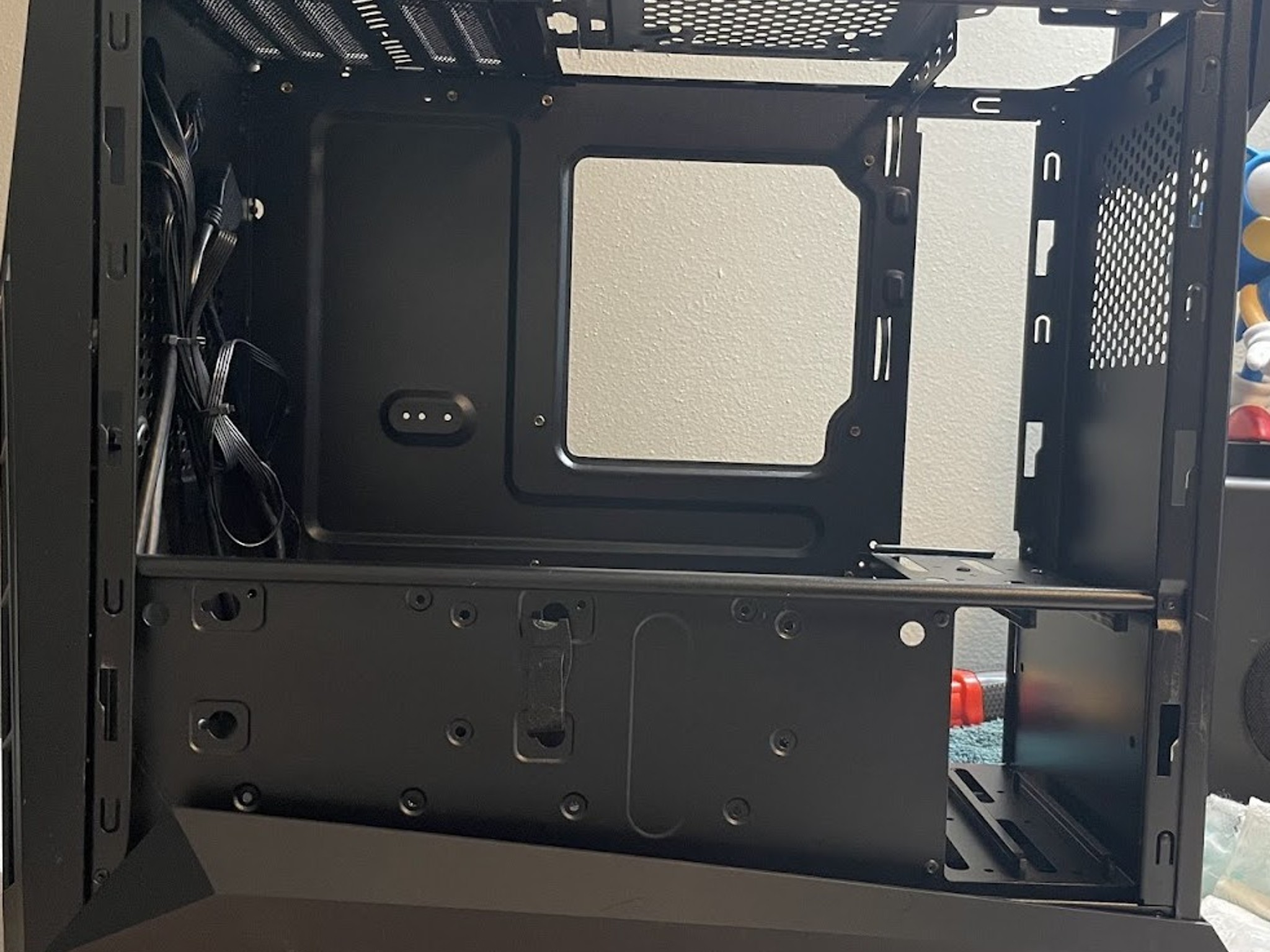 USED - SilverStone ATX Tower Case with 90-Degree Motherboard Rotation Black & Red CS-RVX01BR