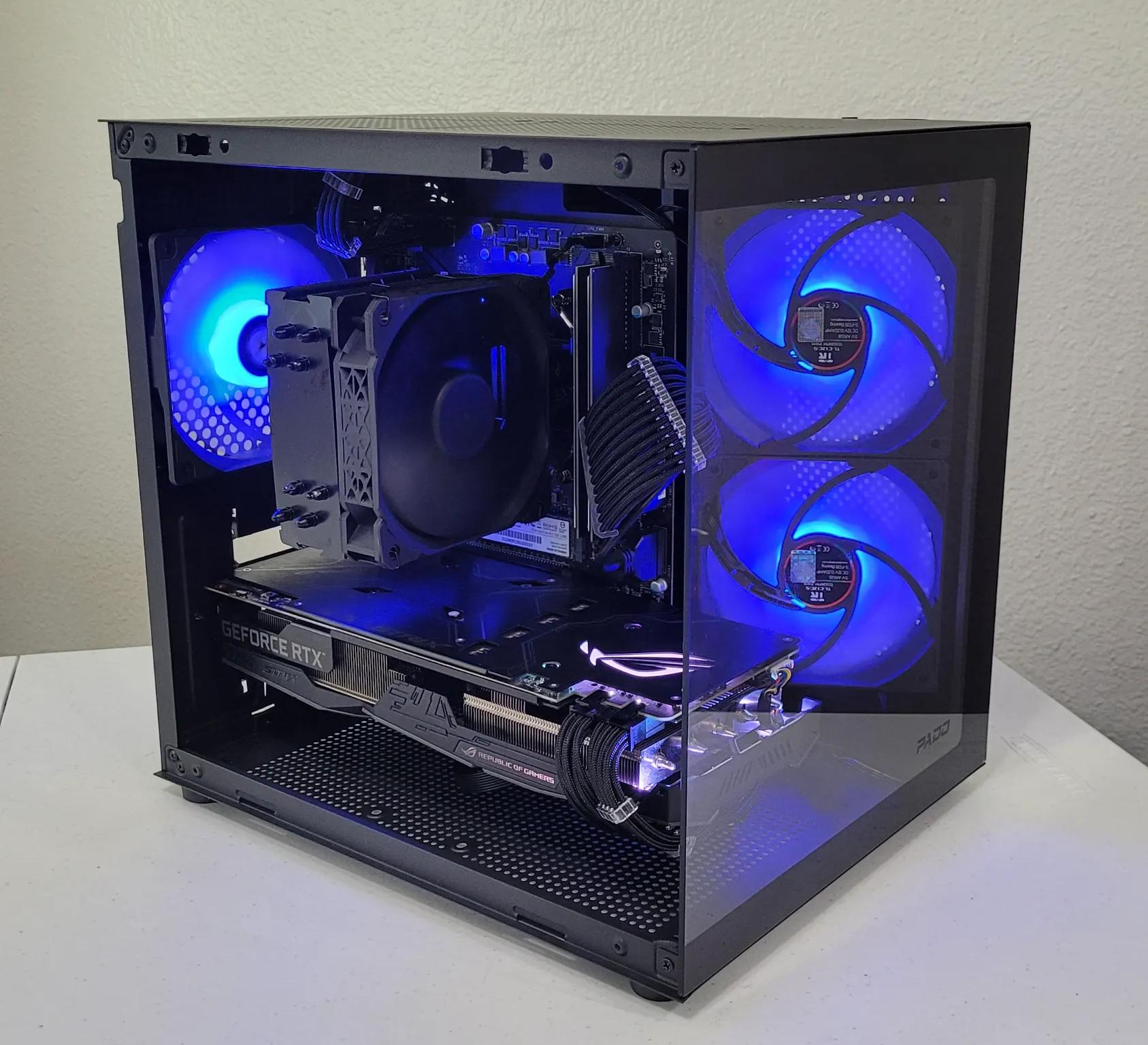 Black Gaming PC (Ryzen 5 2600X + RTX 2060 + 16GB RAM + 1TB SSD + Wifi)