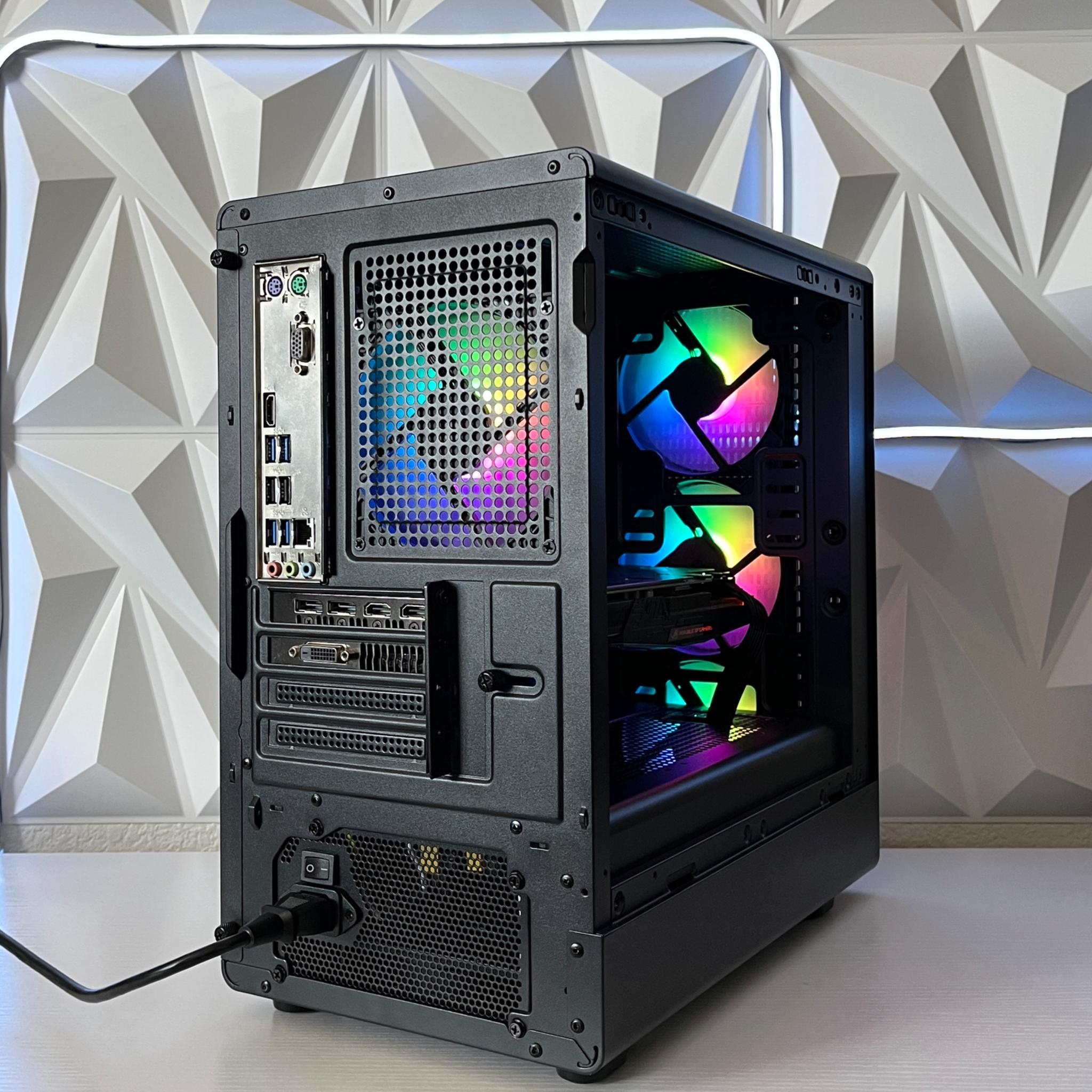 GTX 1060 6GB, Ryzen 5 2600, 16GB RAM | Black RGB Gaming Computer/PC