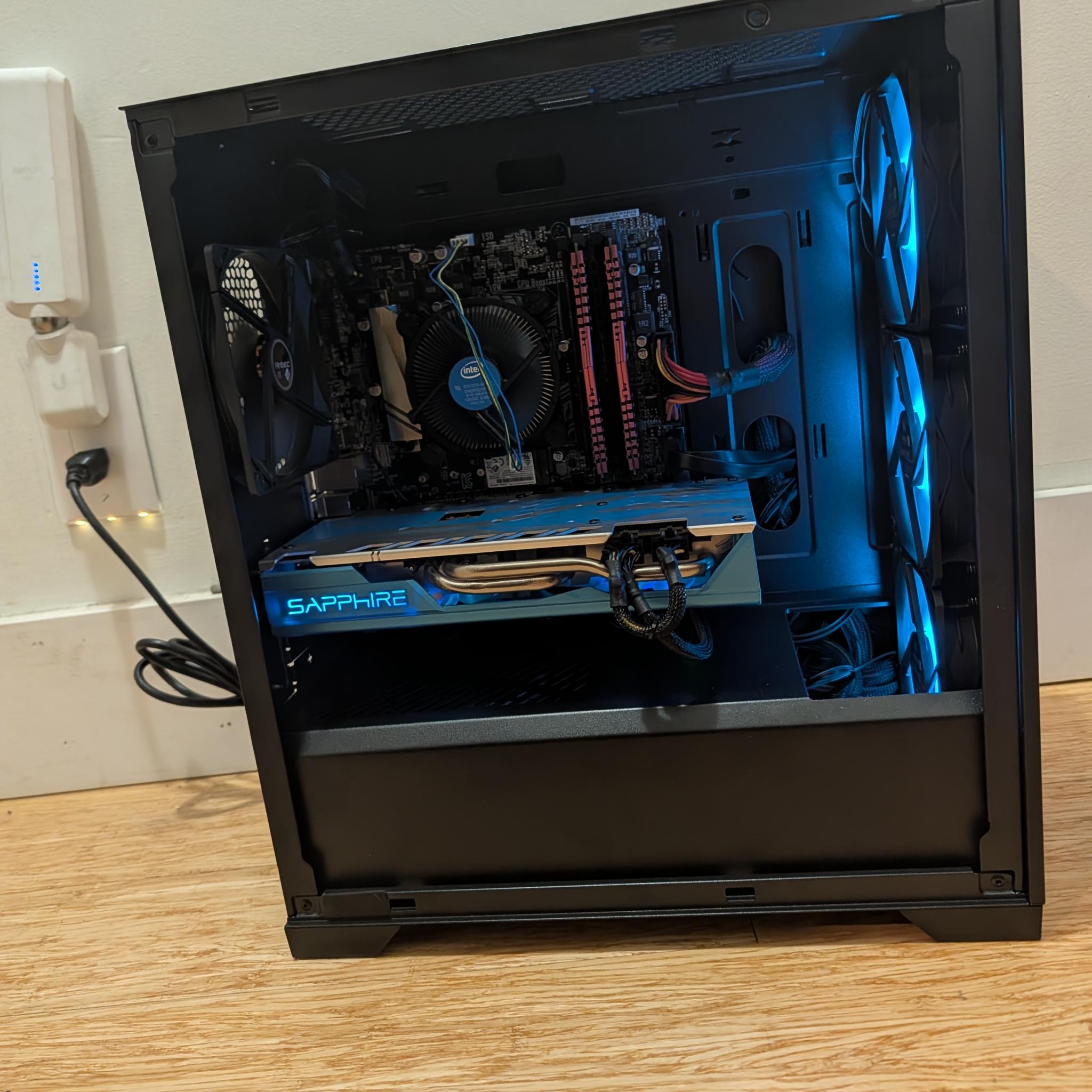 Custom Value Gaming PC | I7 6700 | RX 580 8GB | 16GB | 1.1 TB NVME/HDD | Cooler master case |