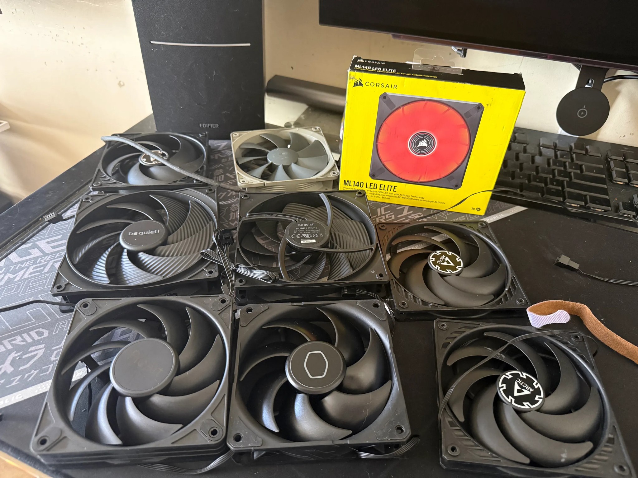 Mixed Lot of Premium PC Fans – 120mm, 140mm & Slim Fans Included! 🛠️