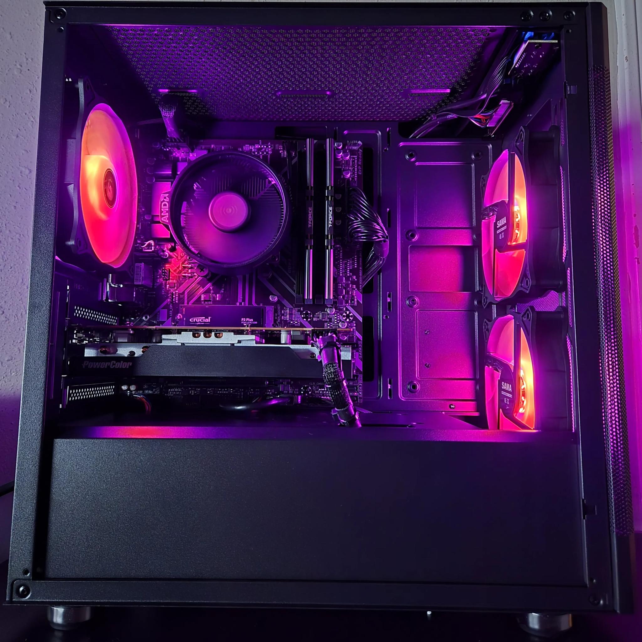 🖥️ 1080p Value King Gaming PC 👑 Ryzen 5 5500 + RX 6600