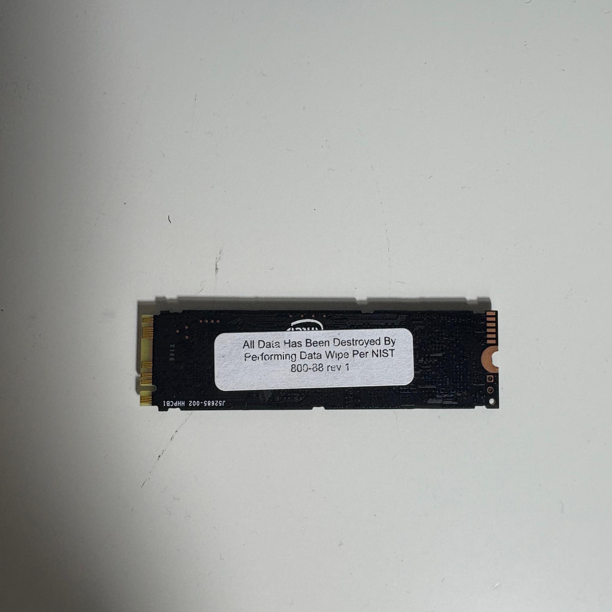 Intel 256GB Gen3.0x4 NVMe SSD