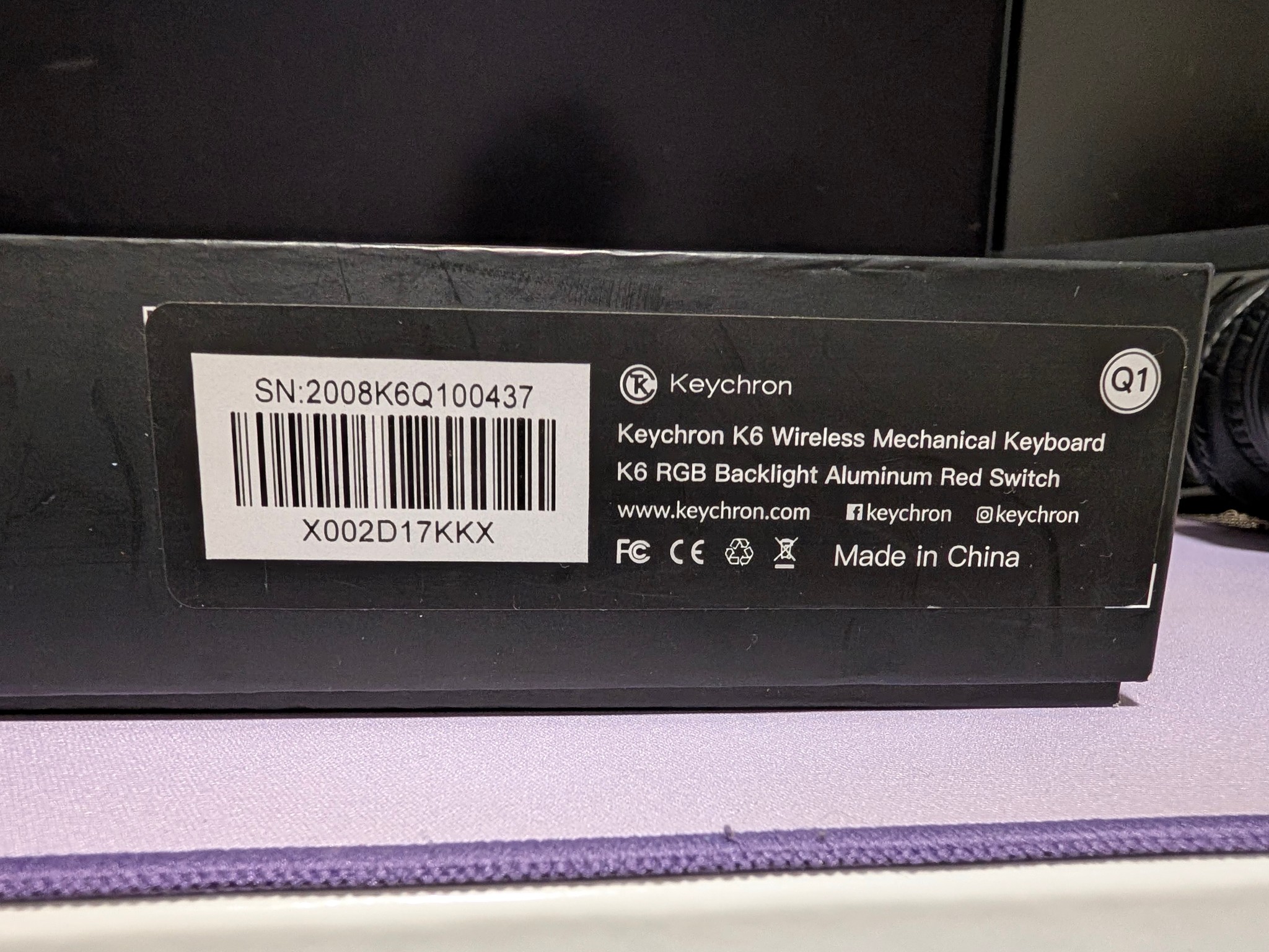 Keychron K6 Wireless RGB Keyboard
