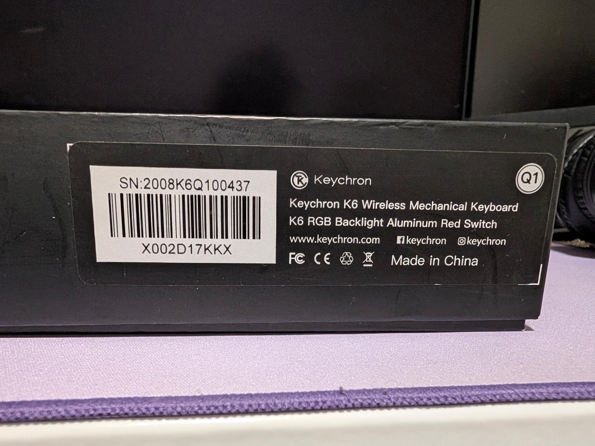 Keychron K6 Wireless RGB Keyboard