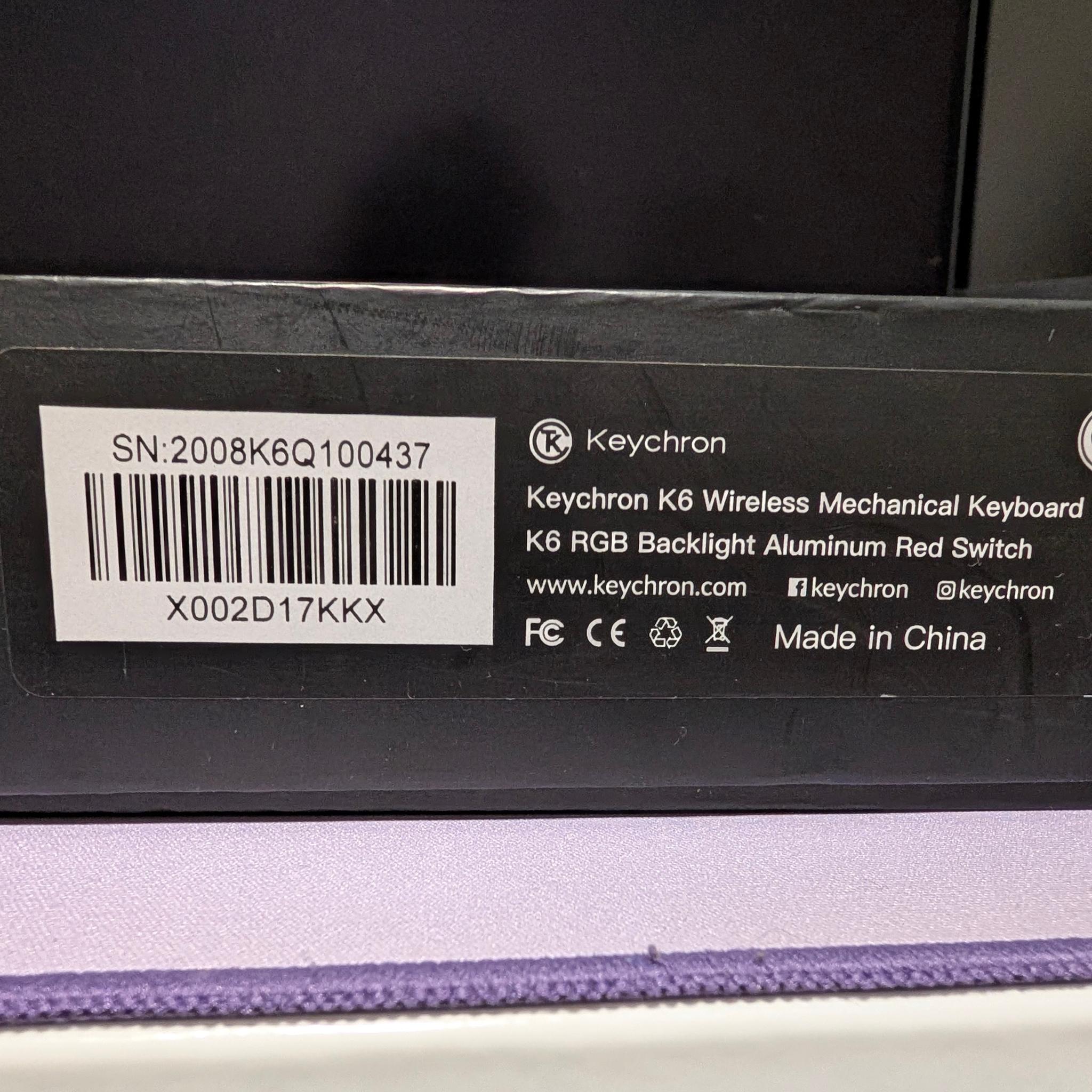 Keychron K6 Wireless RGB Keyboard