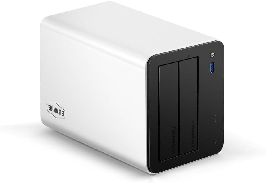 TERRAMASTER F2-425 Plus NAS Storage - 2Bay Intel N150 Quad-Core CPU, 8GB RAM DDR5, 5GbE LAN x 2