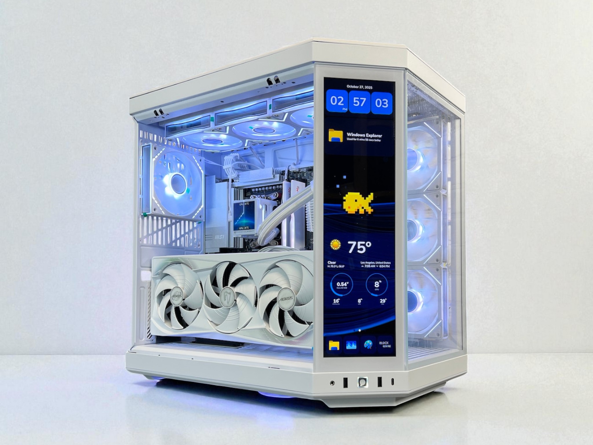 The Touch👈 RTX 5080 Master ICE ❄️ Ryzen 7 9800X3D ❄️ 64GB RAM ❄️ 4TB M.2 ❄️ WIFI 7 🎮 Game Bundle