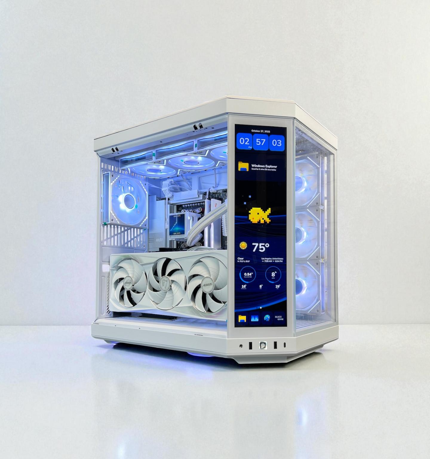 The Touch👈 RTX 5080 Master ICE ❄️ Ryzen 7 9800X3D ❄️ 64GB RAM ❄️ 4TB M.2 ❄️ WIFI 7 🎮 Game Bundle