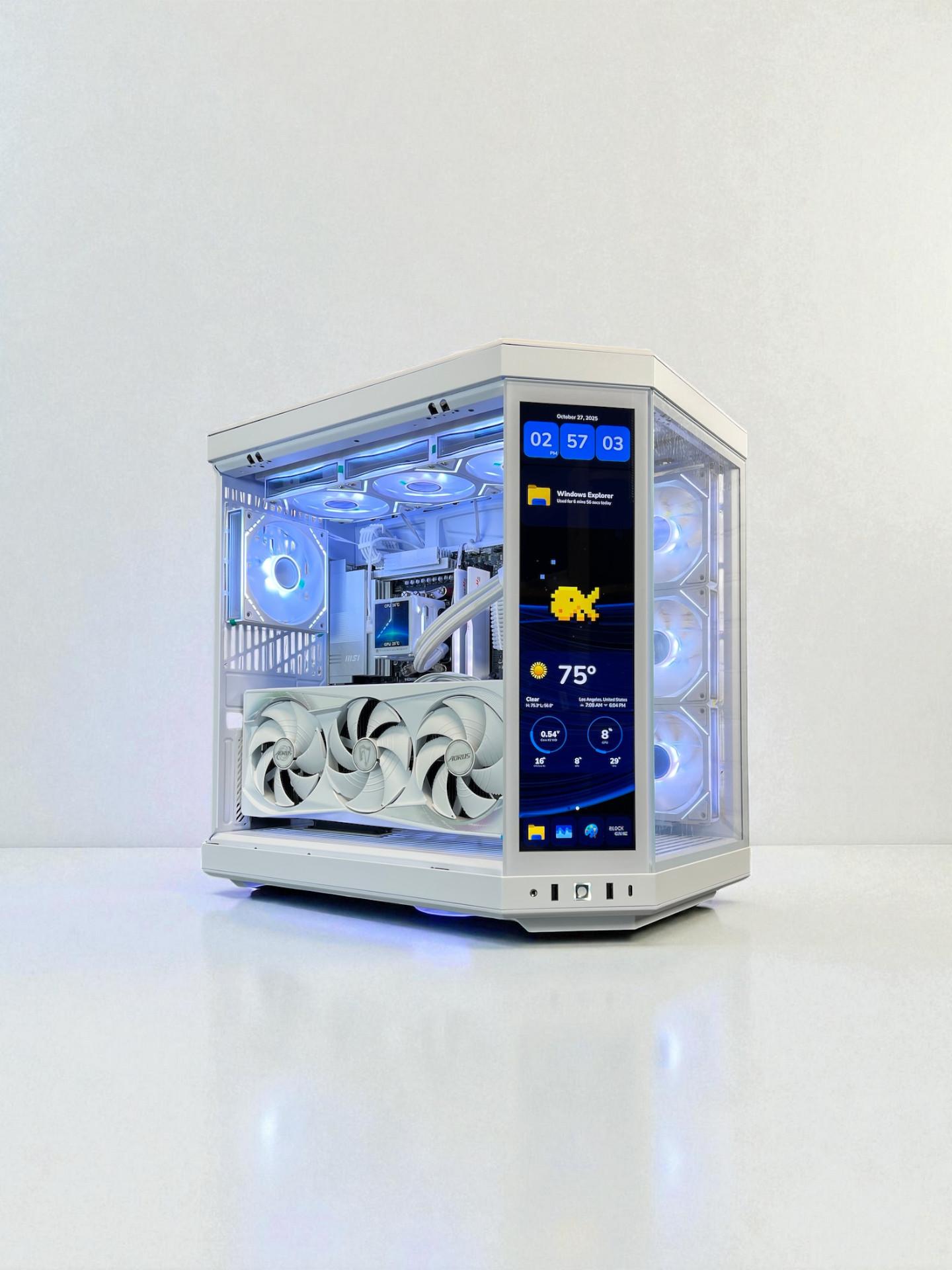 The Touch👈 RTX 5080 Master ICE ❄️ Ryzen 7 9800X3D ❄️ 64GB RAM ❄️ 4TB M.2 ❄️ WIFI 7 🎮 Game Bundle