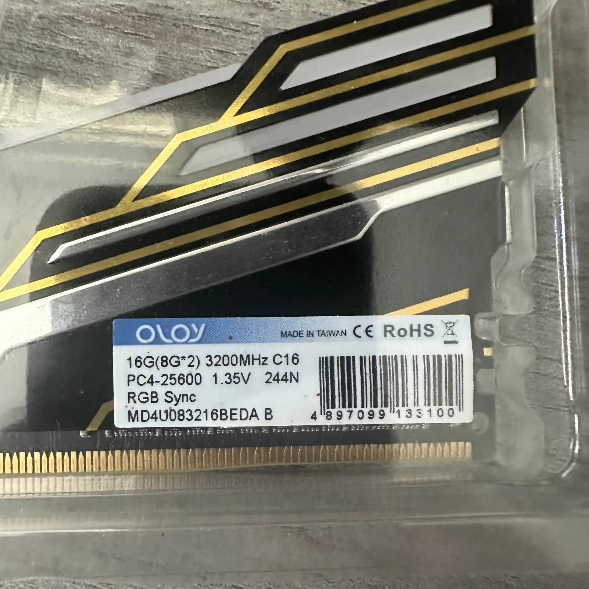 OLOY warhawk 2x8 3200mhz CL16 RAM OPEN BOX