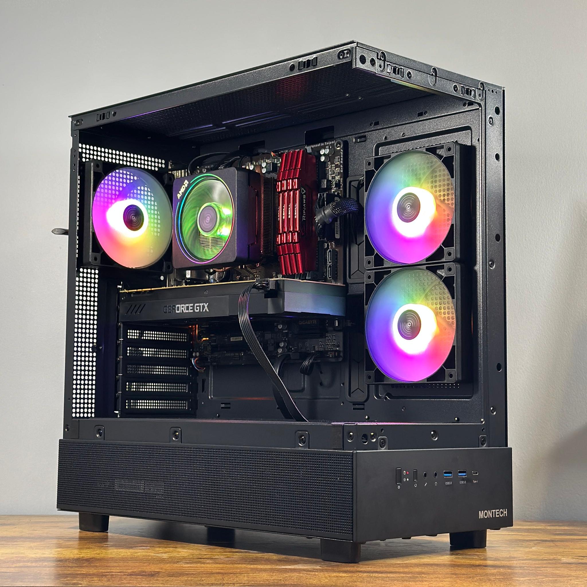 GTX 1070 8GB | Ryzen 7 2700X | 16GB DDR4 | 512GB SSD | Win11 | WIFI | 1080P Custom Gaming PC