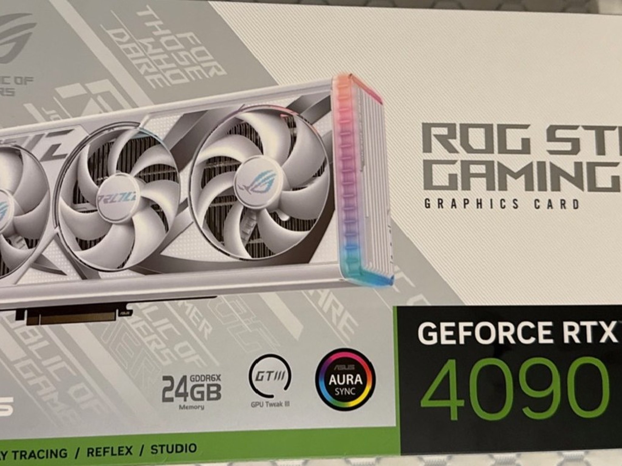ASUS ROG Strix GeForce RTX 4090 24GB GDDR6X White Edition – Pristine Condition, Ships Fast!