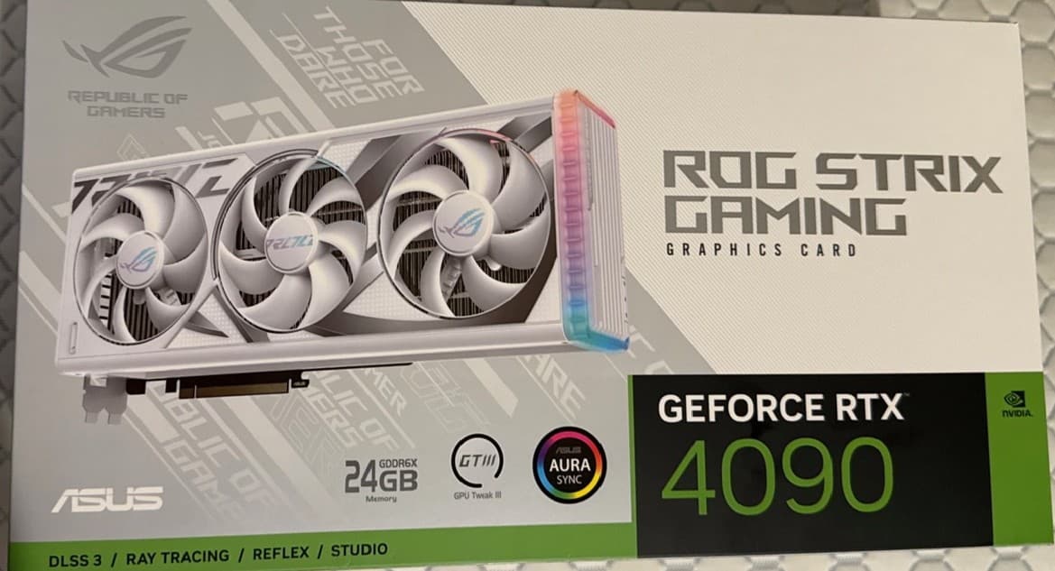 ASUS ROG Strix GeForce RTX 4090 24GB GDDR6X White Edition – Pristine Condition, Ships Fast!
