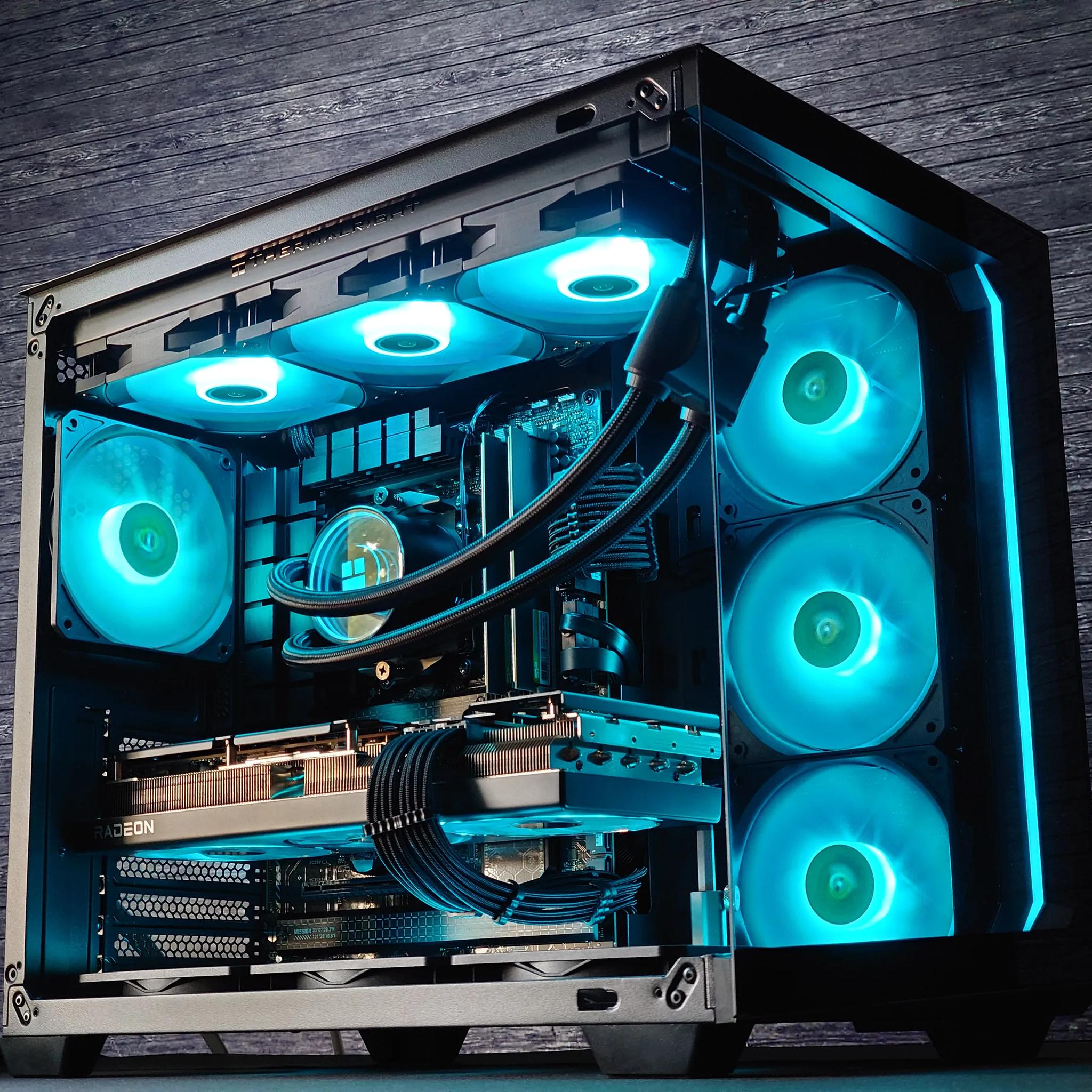 🌌🌑Dark Nebula🔭Liquid Cooled Gaming PC🔭AMD RX 7800 XT 16GB🔭Ryzen 5 7500F🔭32GB DDR5🔭1TB