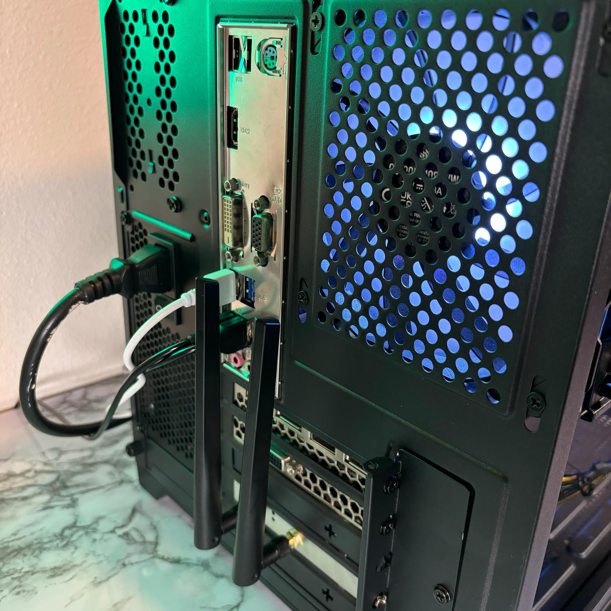 Black RGB Gaming PC | i7-4770* + GTX 1060 6GB + 16GB RAM | WiFi INCLUDED