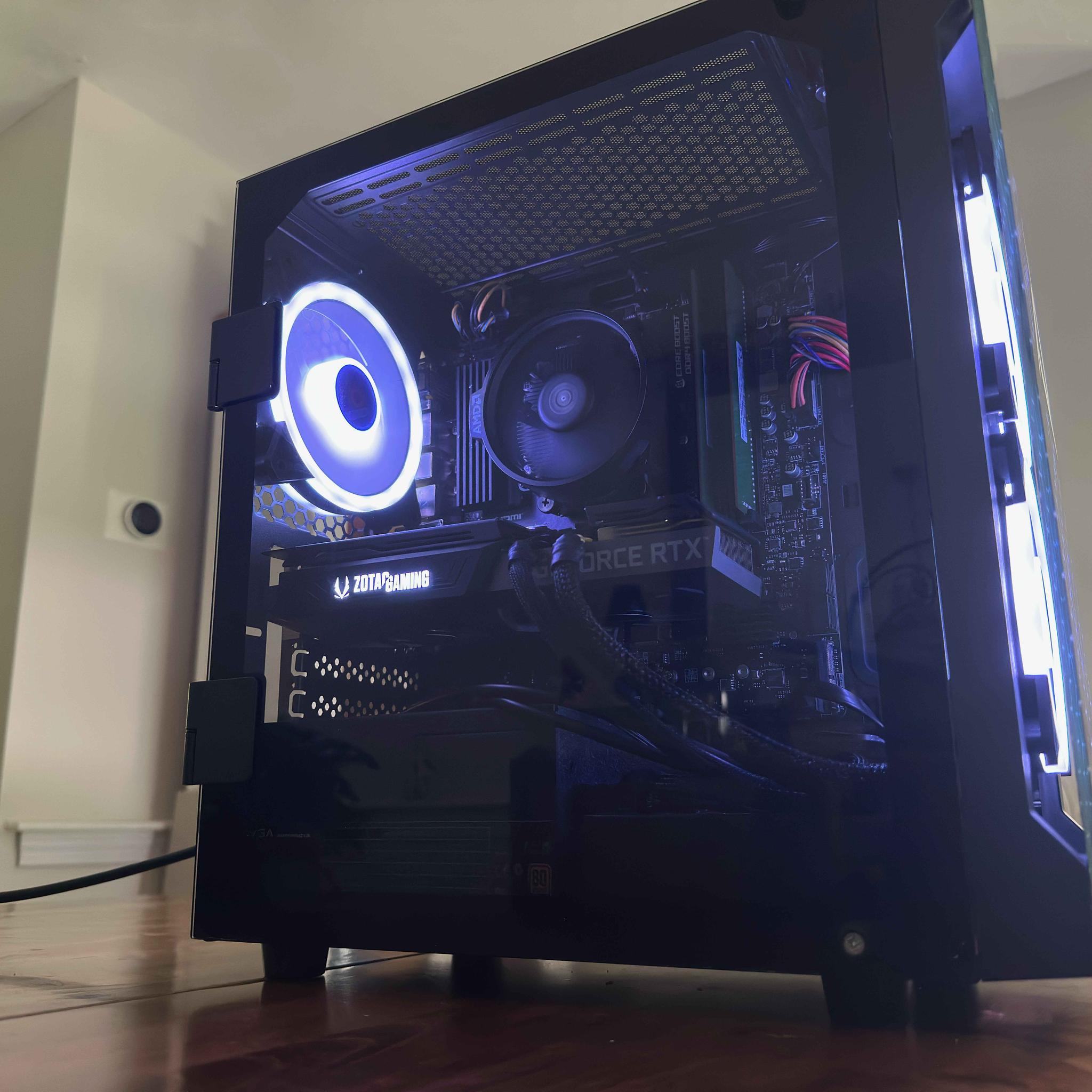 GeForce RTX 3070 Custom Gaming PC | Ryzen 5 5500 | 512GB SSD | 16GB ram | WiFi | RGB