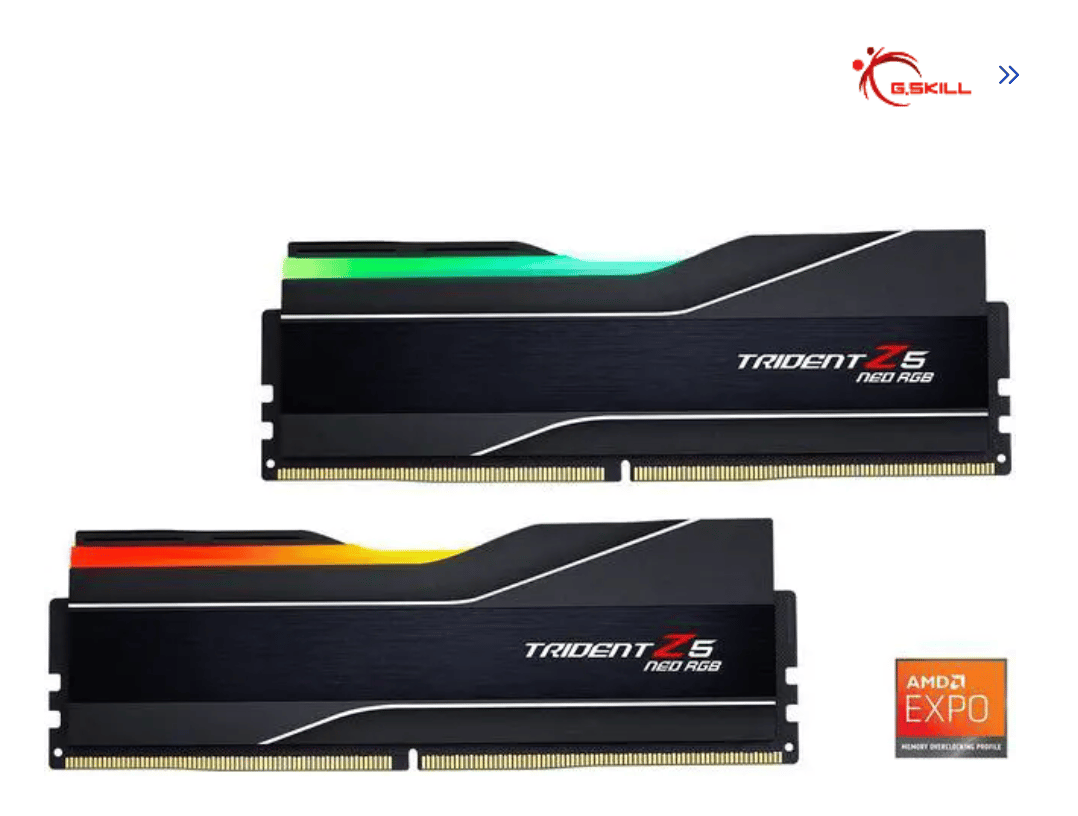 G.SKILL Trident Z5 Neo RGB 64GB (2 x 32GB) - DDR5 6000 - CL30 - Model F5-6000J3040G32GX2-TZ5NR
