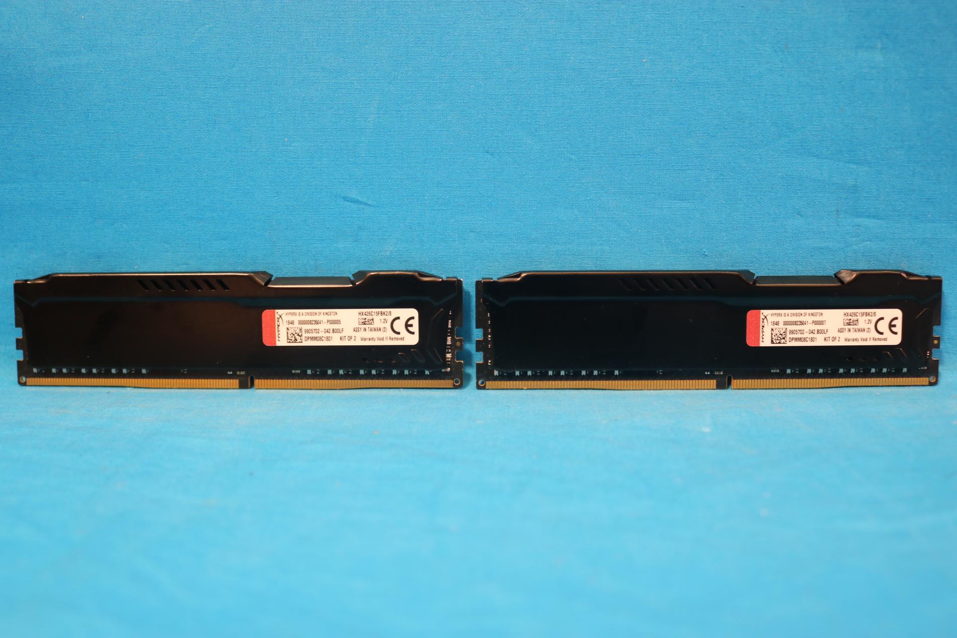 Kingston HyperX Fury 8GB (2x4GB) DDR4 2666MHz CL15 1.2V Desktop RAM HX426C15FBK2/8
