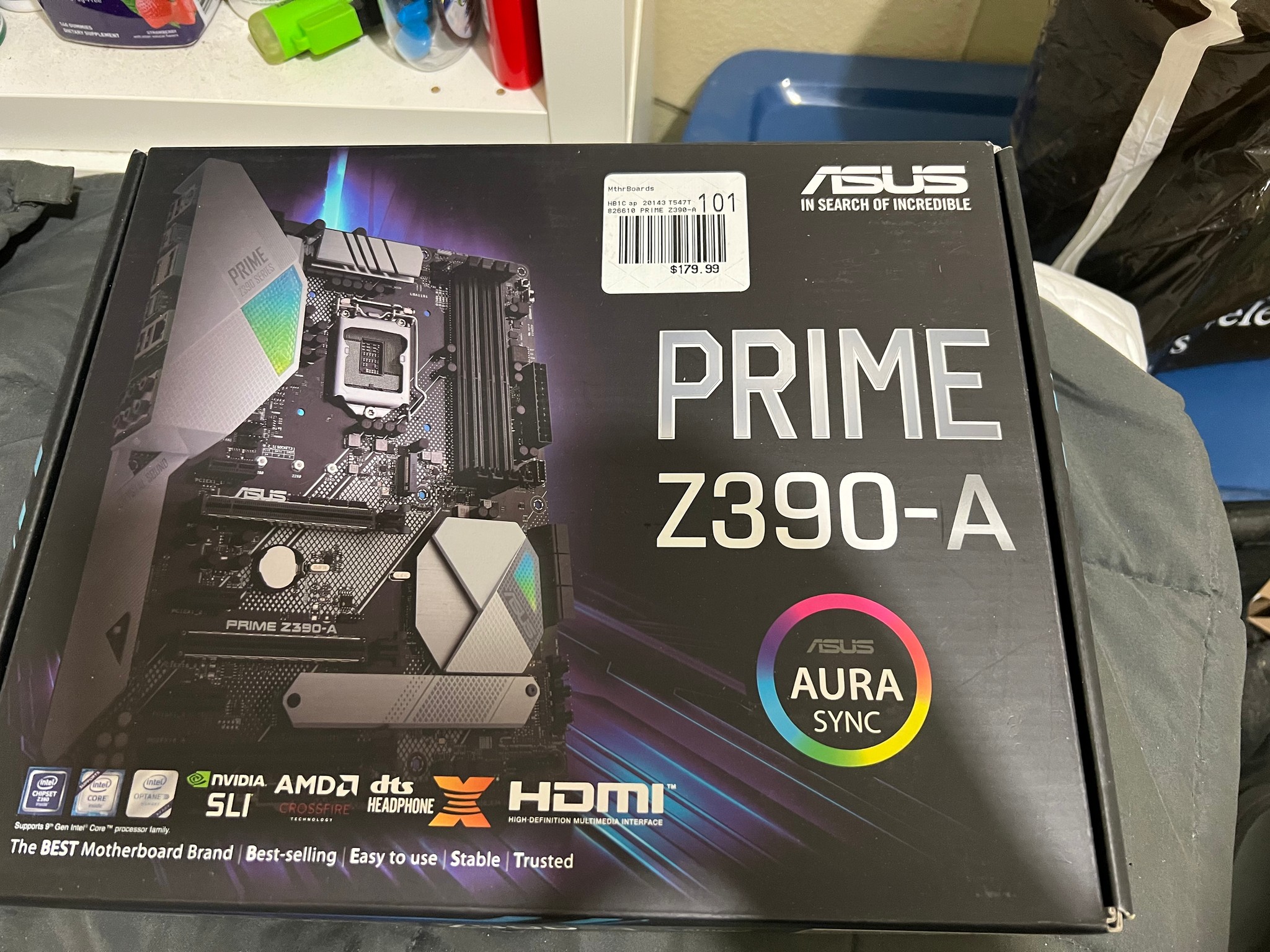 Like new, Asus Motherboard for 8th/9th Gen Intel CPU