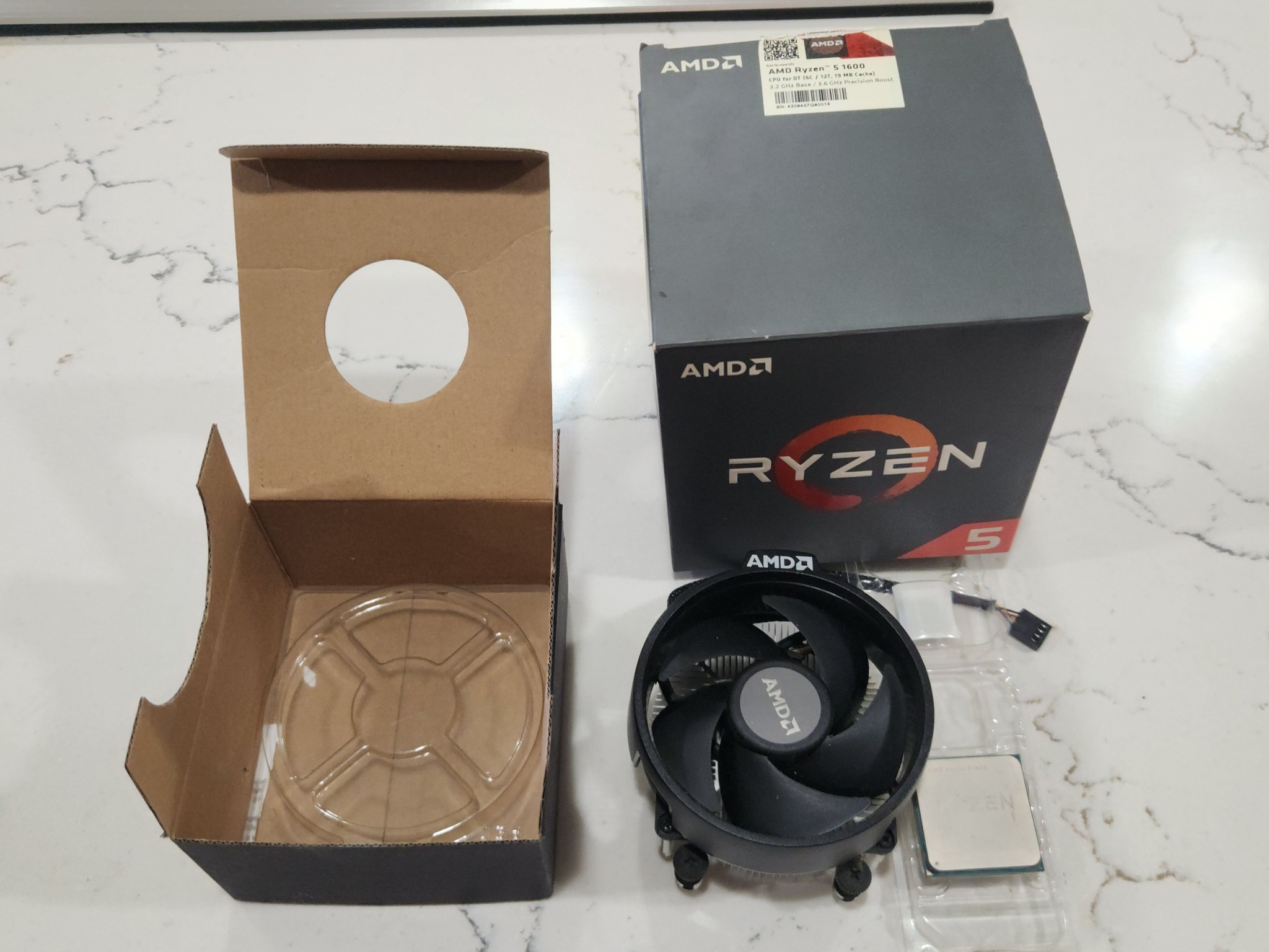 AMD Ryzen 5 1600AF AM4 6c/12t