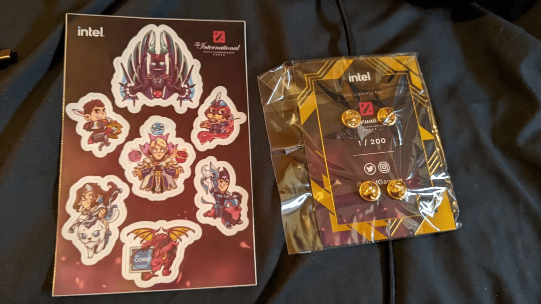 BNOB Intel / DOTA 2 The International 2021 Pins and Stickers 