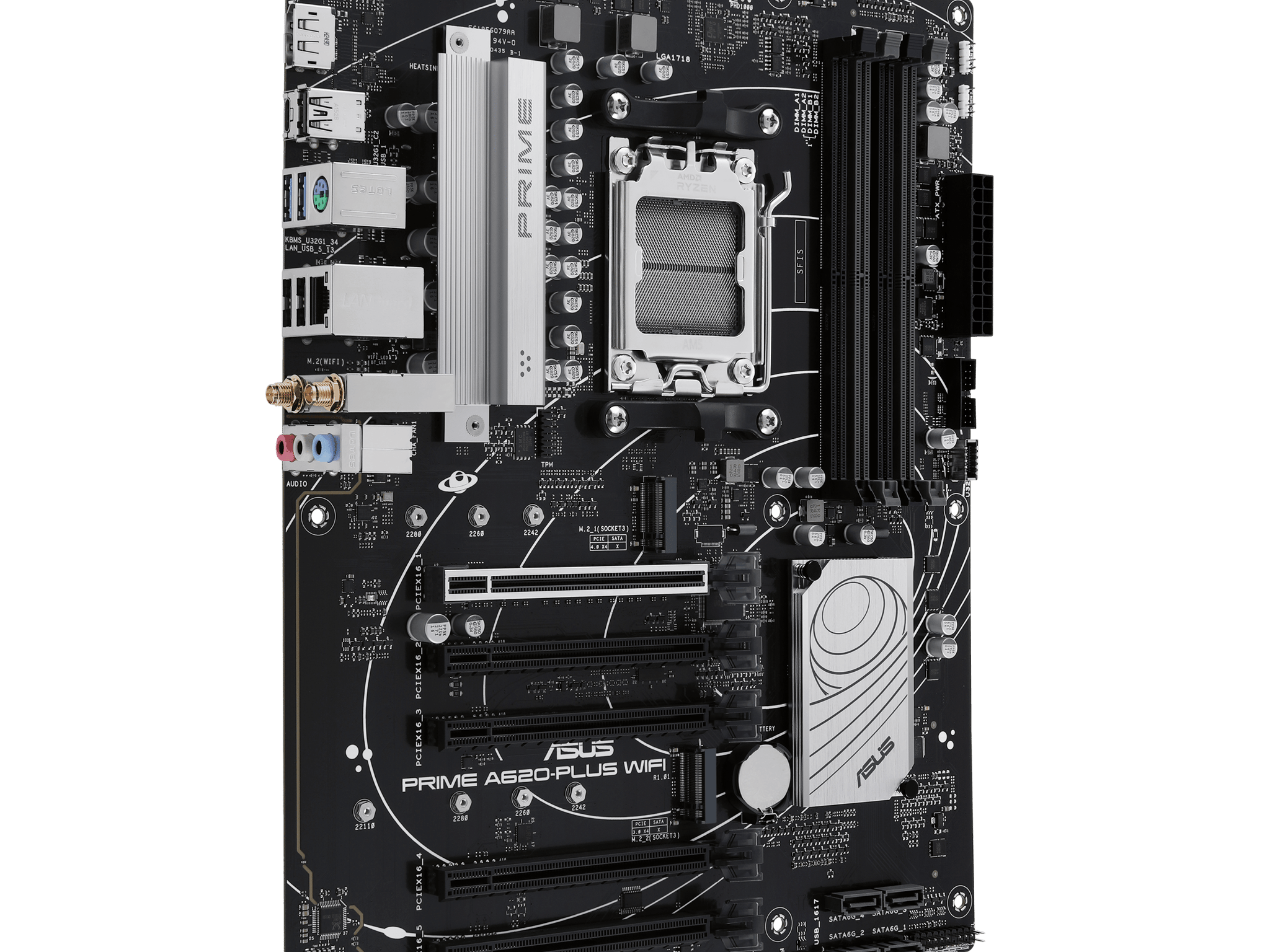 ASUS PRIME A620-PLUS WIFI6 AMD AM5 DDR5 ATX Desktop Motherboard