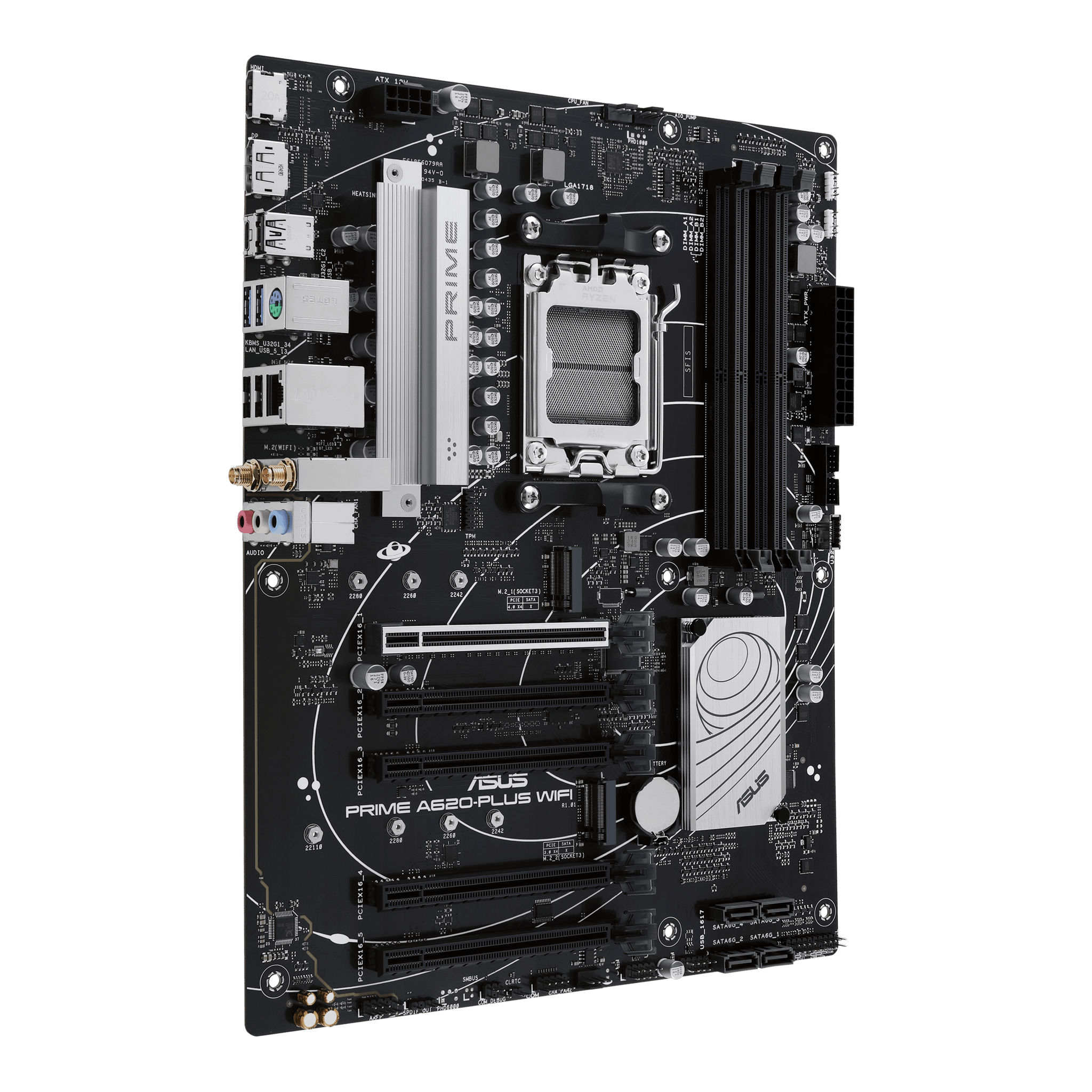 ASUS PRIME A620-PLUS WIFI6 AMD AM5 DDR5 ATX Desktop Motherboard