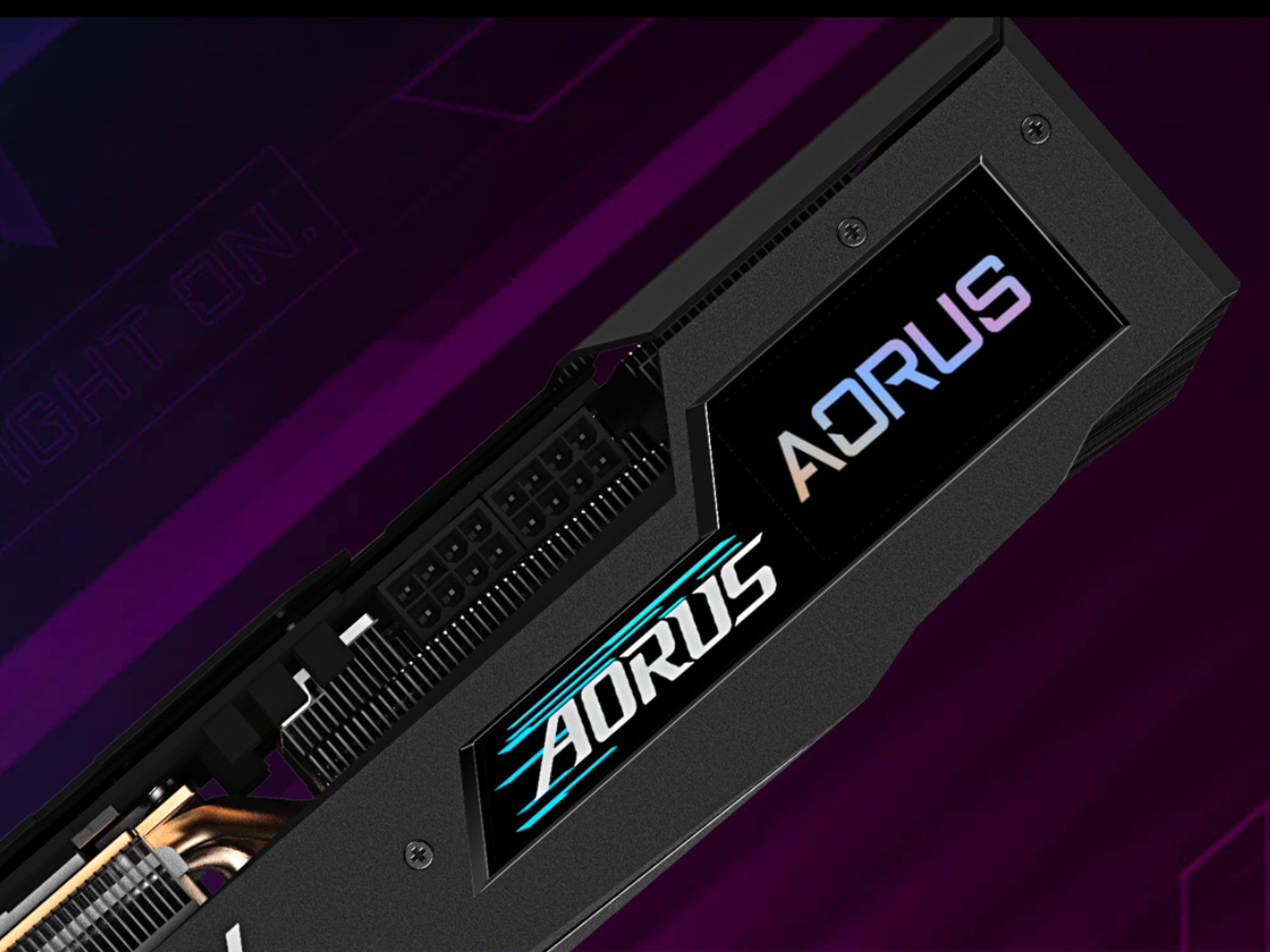 3070 Gigabyte Aorus Master w/LCD screen (extremely unique) please watch attached video