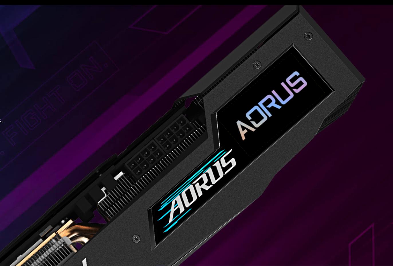 3070 Gigabyte Aorus Master w/LCD screen (extremely unique) please watch attached video