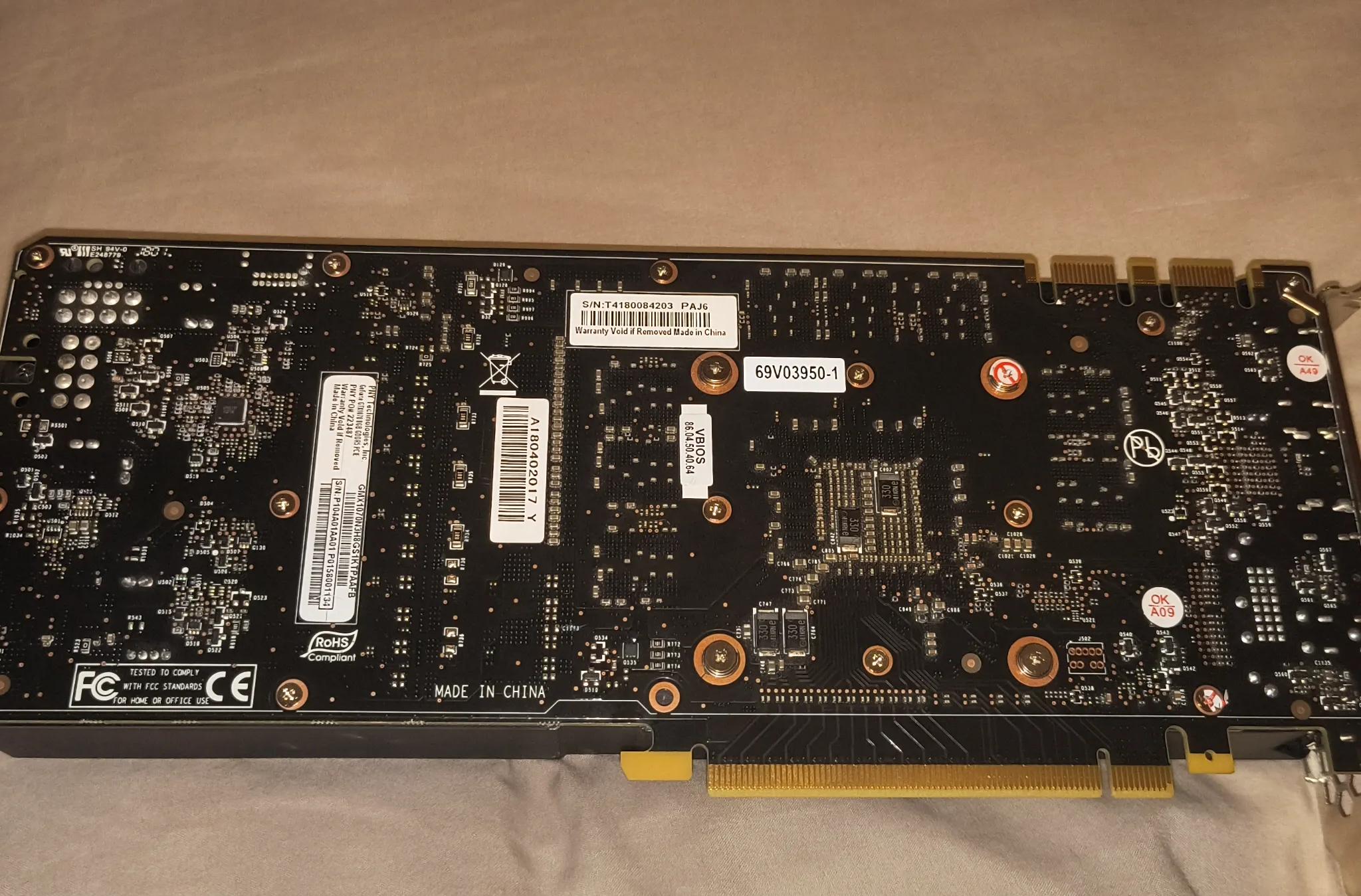 PNY Nvidia GTX 1070 8GB GPU