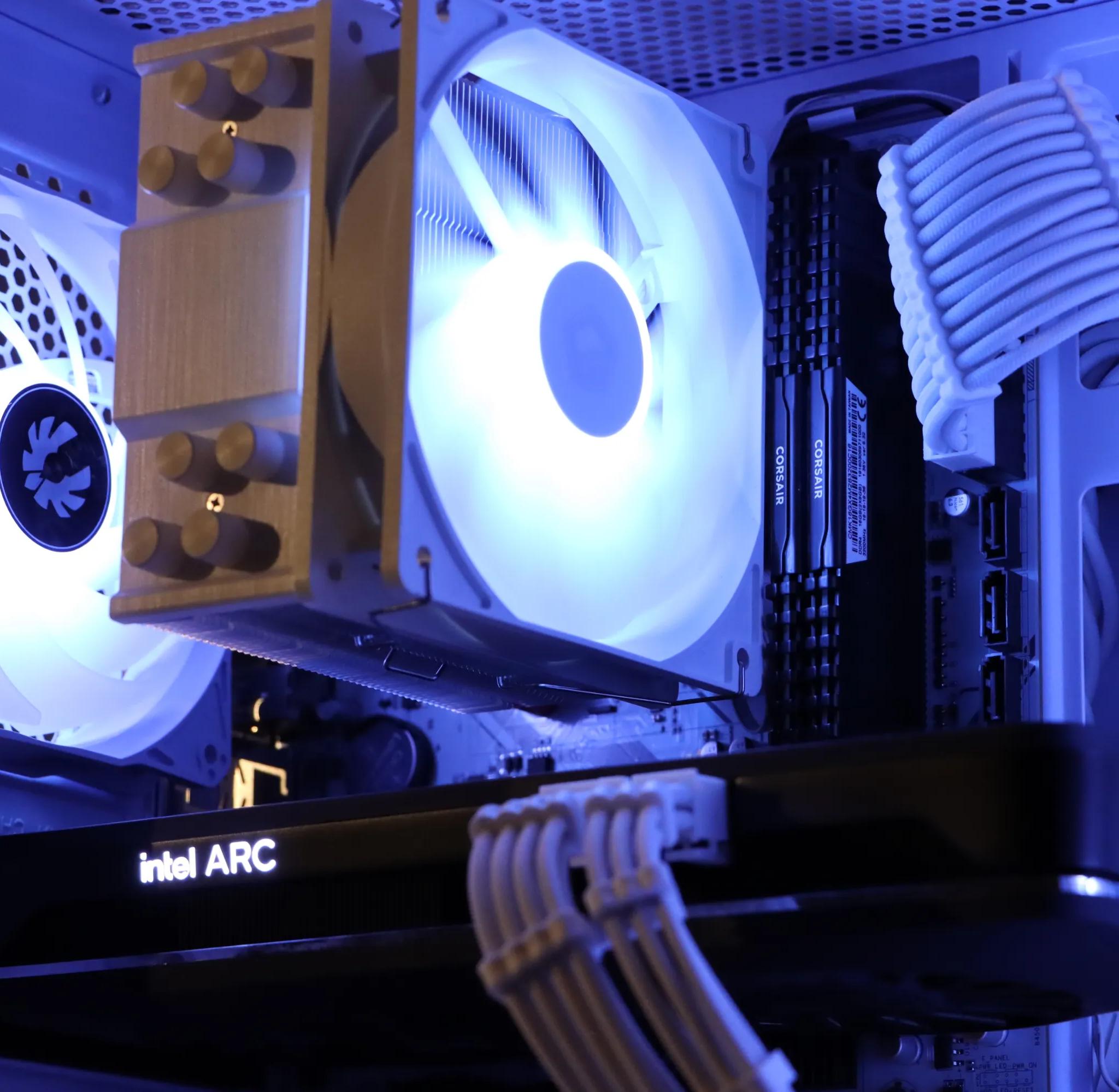 🤍 SALE | WHITE RGB | Intel Arc A750 (Like RTX 3060) | Ryzen 5 | 1tb NVME SSD | 16gb Ram 🤍