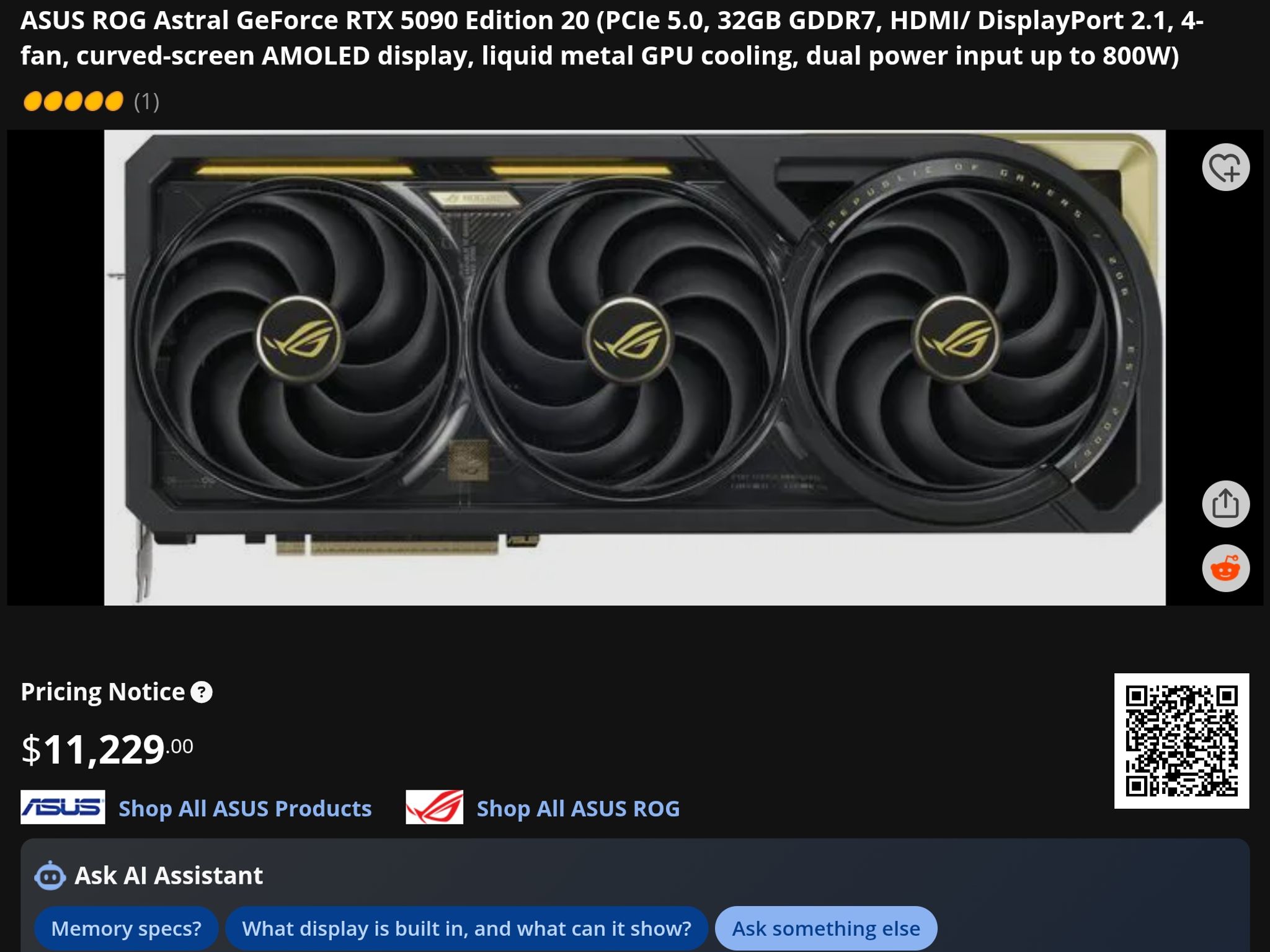 NVIDIA GeForce RTX 5090 (From Bundle) - Brand New / Mint Condition