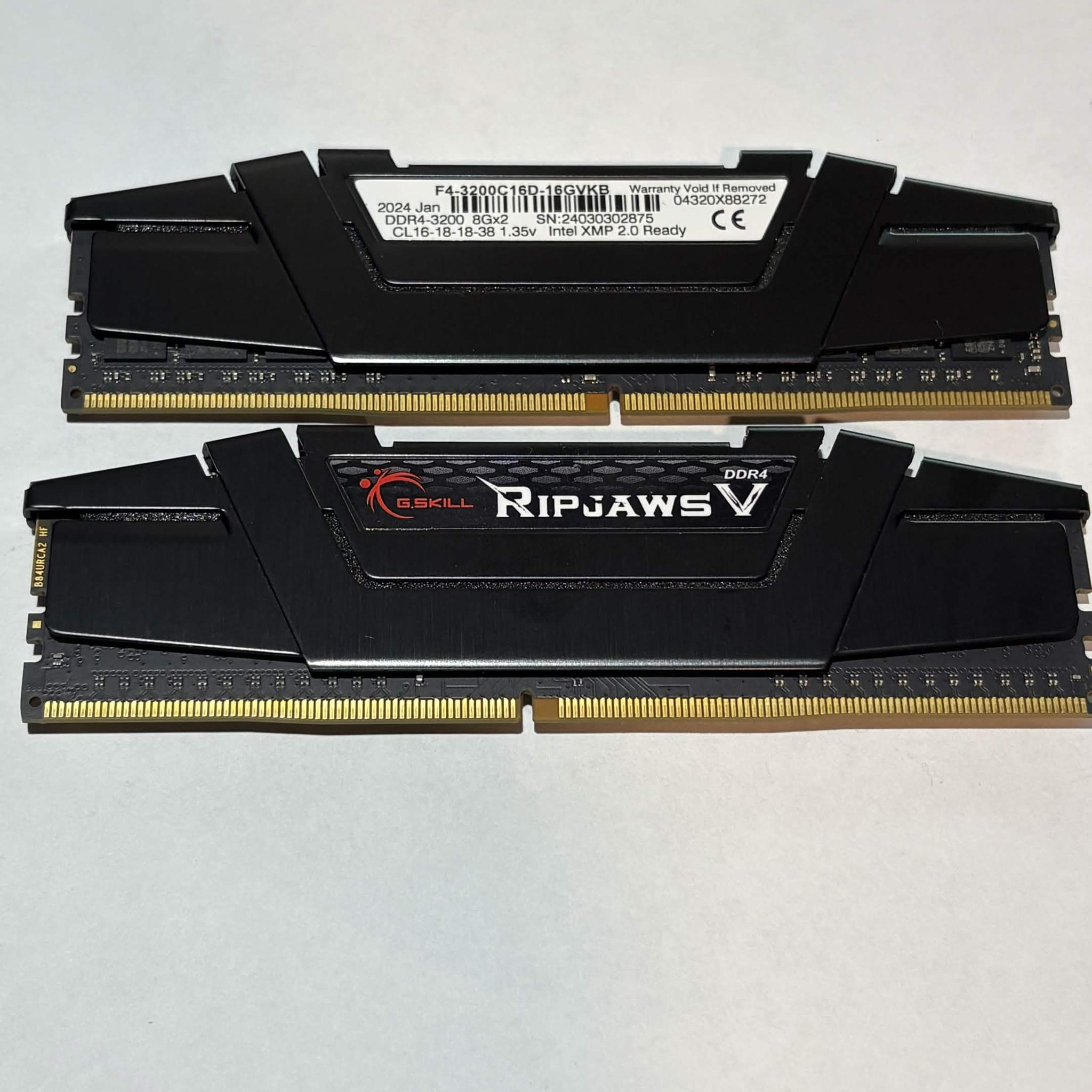 G.Skill Ripjaws V 16GB (2x8GB) DDR4 3200MHz CL16 RAM