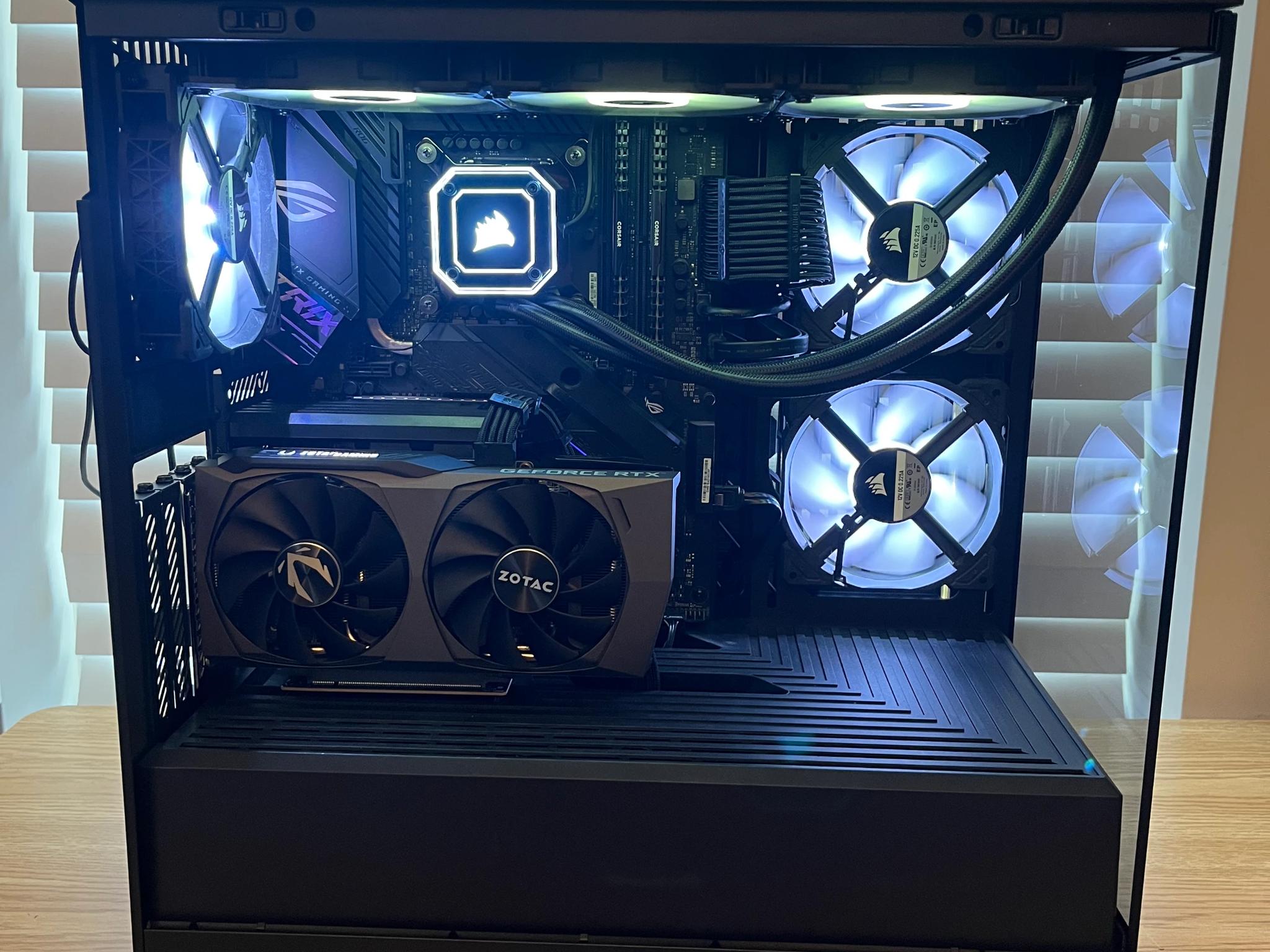 🔥⚫Black RGB Gaming PC | i7-10700K | RTX 3060TI | 32GB DDR4 | Wifi & BT⚫🔥