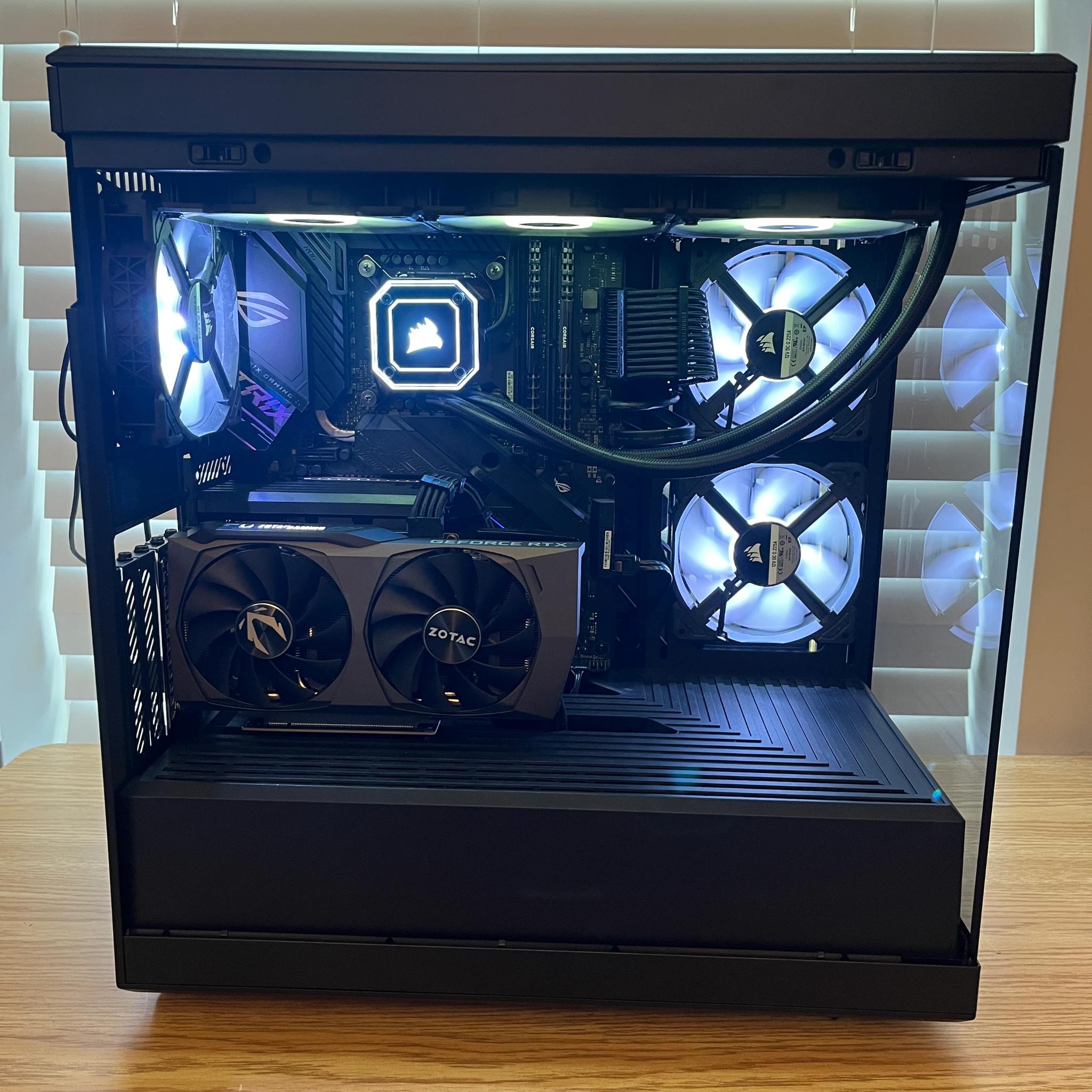 🔥⚫Black RGB Gaming PC | i7-10700K | RTX 3060TI | 32GB DDR4 | Wifi & BT⚫🔥