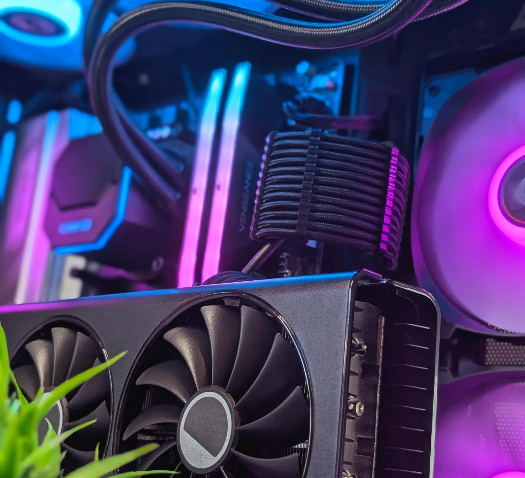 AMD BEAST | RX 7700XT | AMD RYZEN 9600X | 1TB NVME SSD | 32GB DDR5 6000MT/S | ARGB | WATER COOLED
