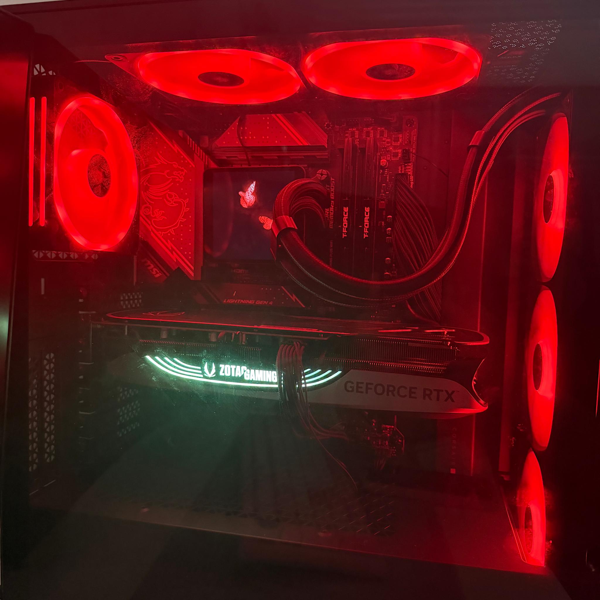 GeForce RTX 4070 Ti OC Custom Gaming PC - Core i7-14700KF, 2TB NVMe SSD