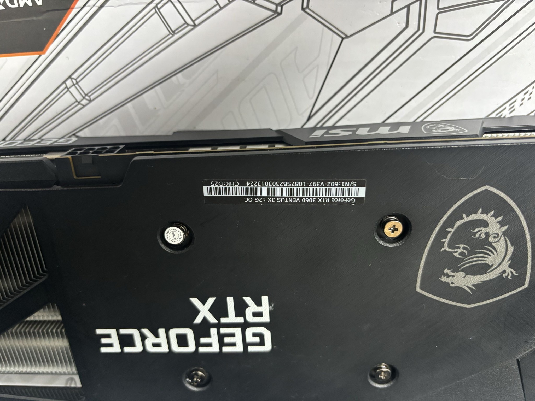 MSI GeForce RTX 3060 Ventus 3X 12G OC