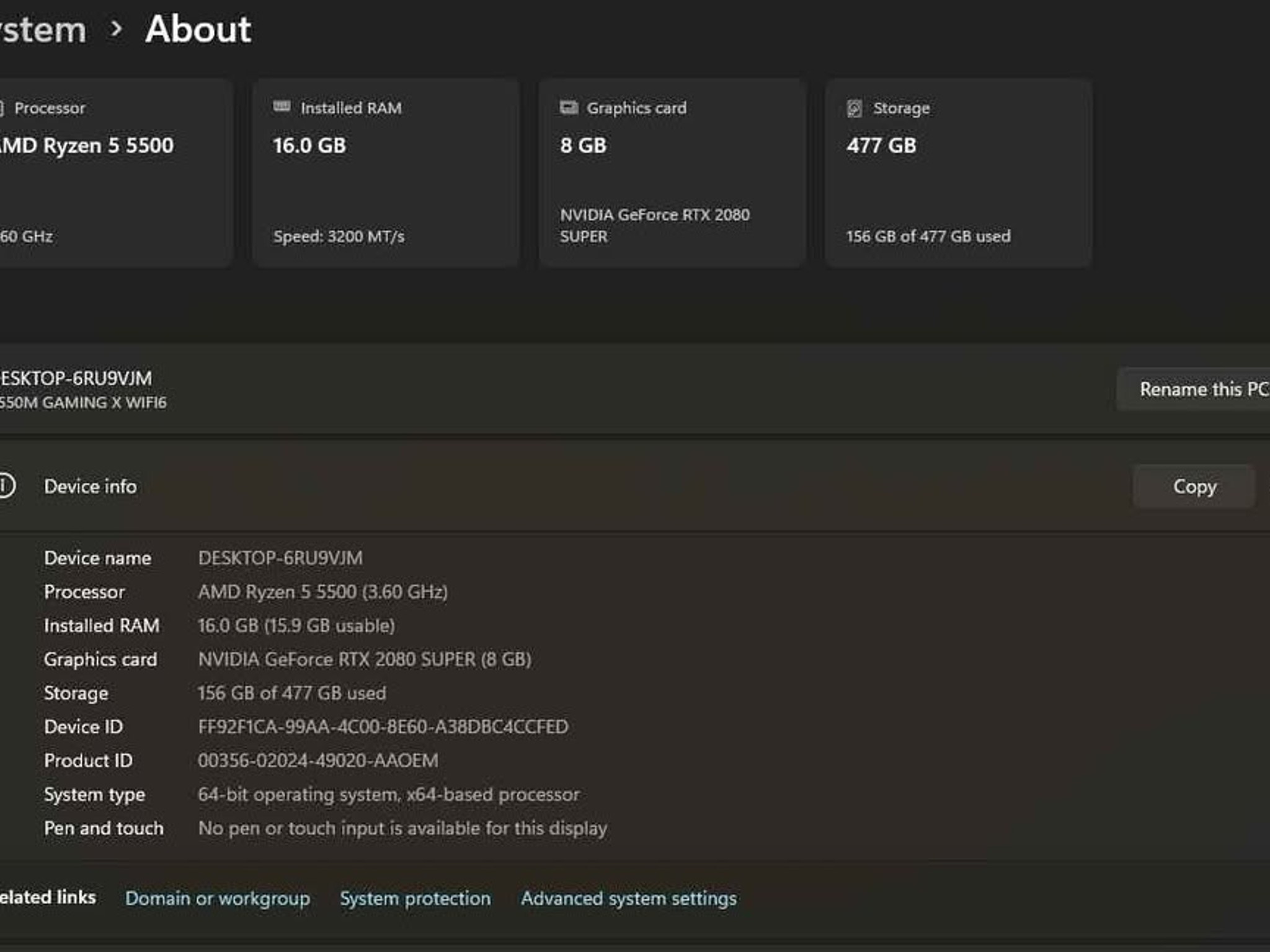 Custom Gaming PC Build AM4 "Blackout" 2080 Super