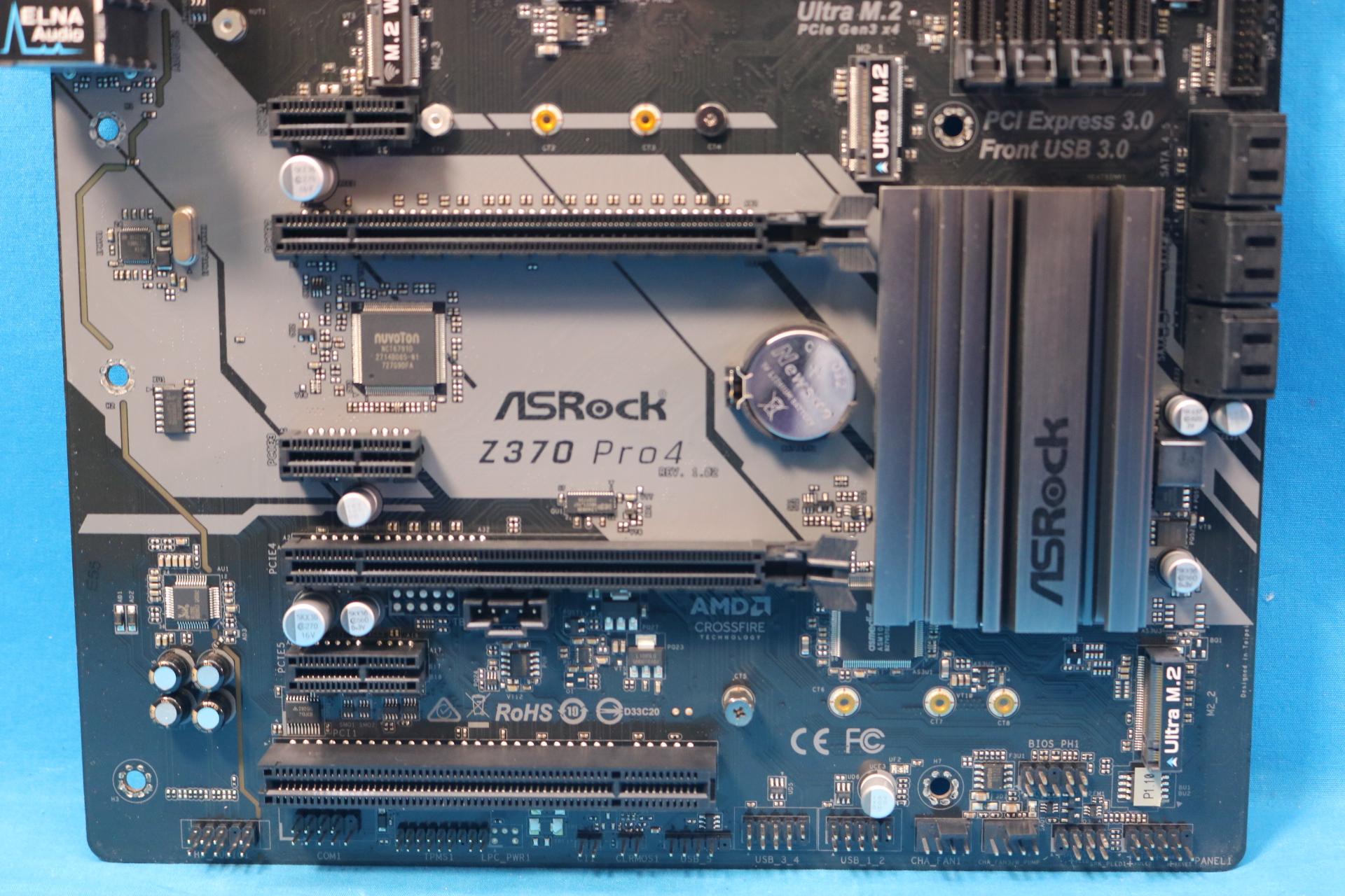ASRock Z370 Pro4 Intel 8th Gen. LGA1151/Socket H4 DDR4 ATX Desktop Motherboard & I/O Shield