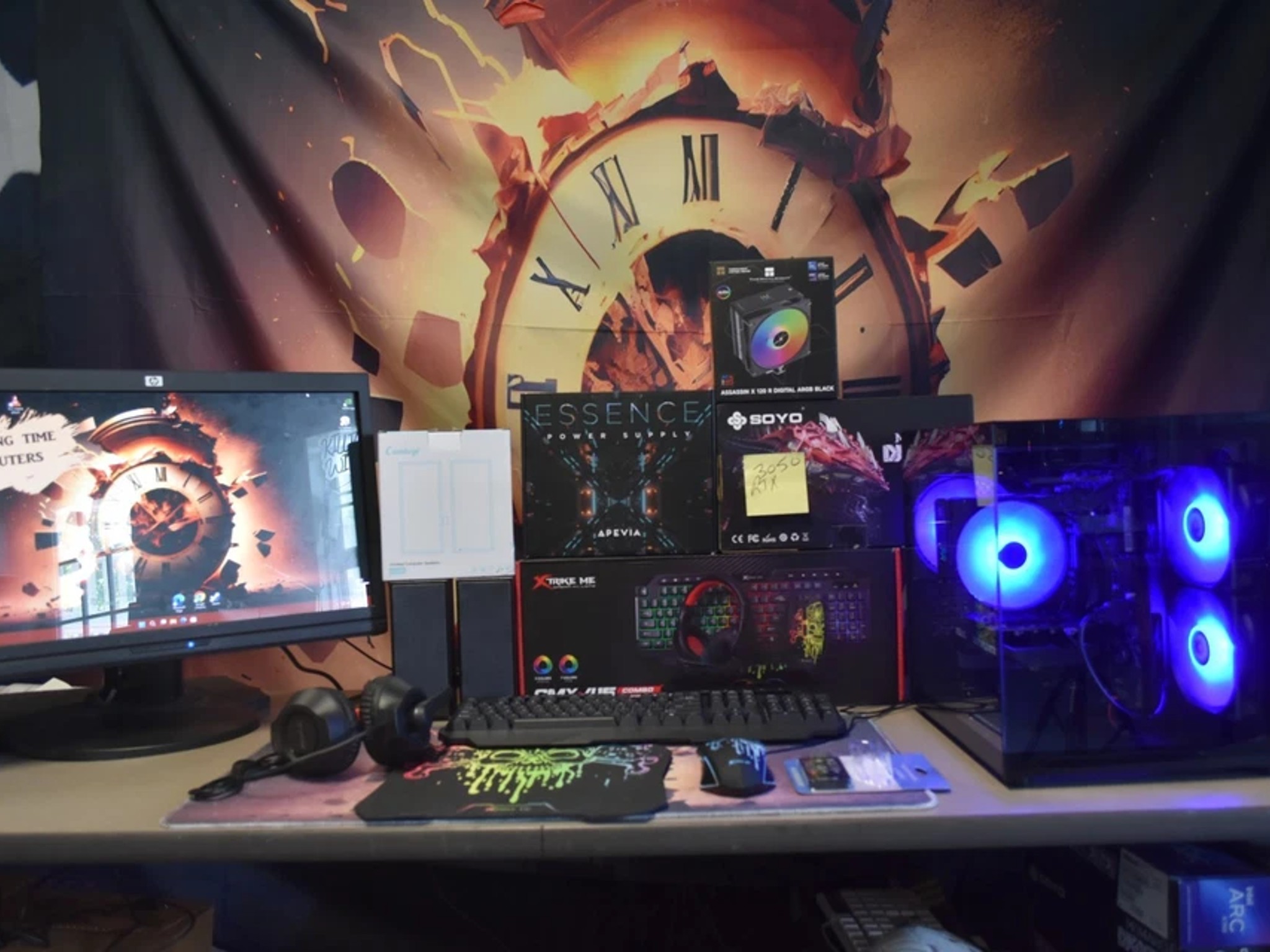 Gaming PC Intel I 5 9400 RAM 32 GBS GPU RTX 3050 Nvme 512 GB+ 500 GB SSD+ extra