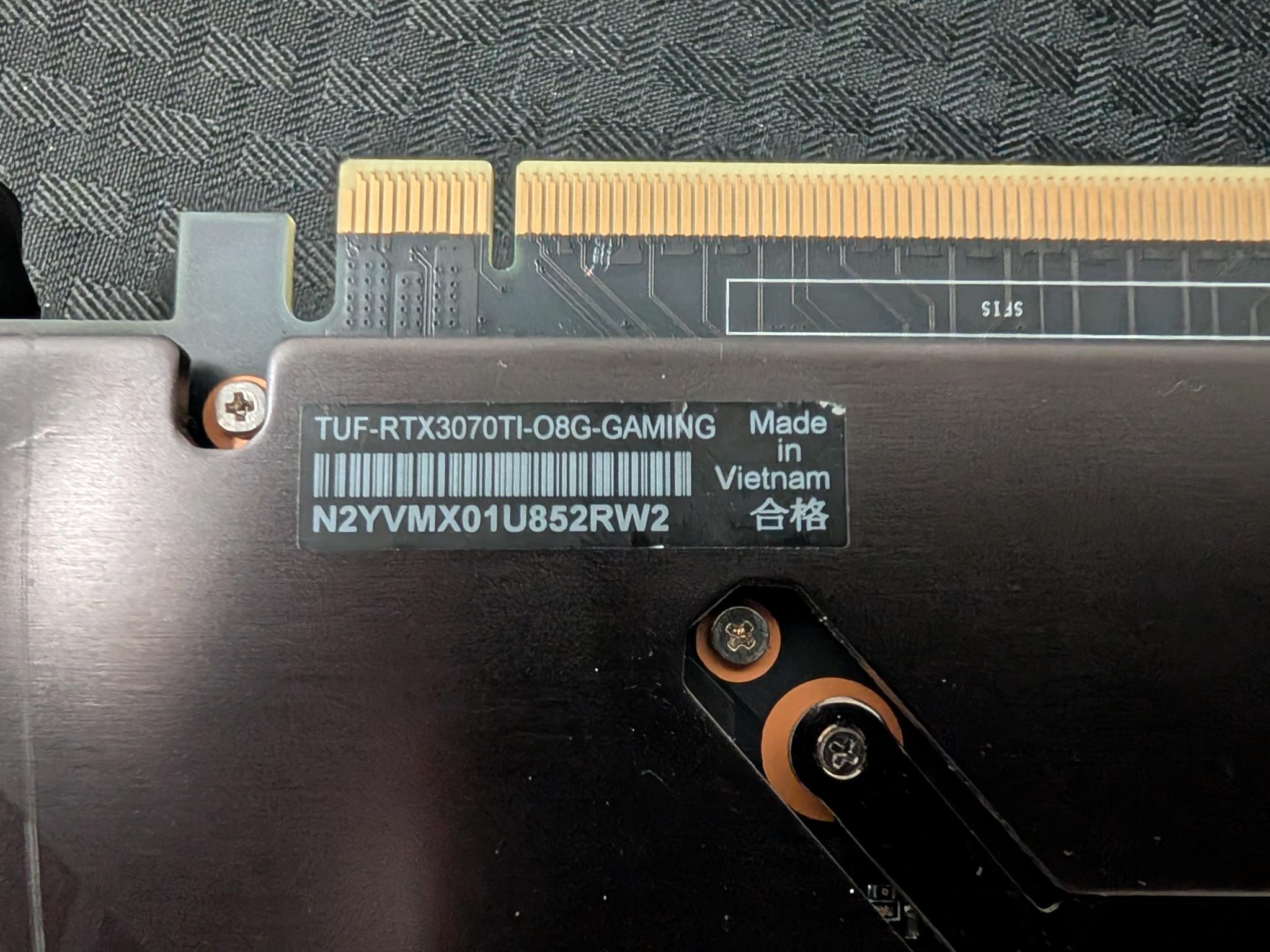 ASUS RTX 3070 Ti Tuf Gaming